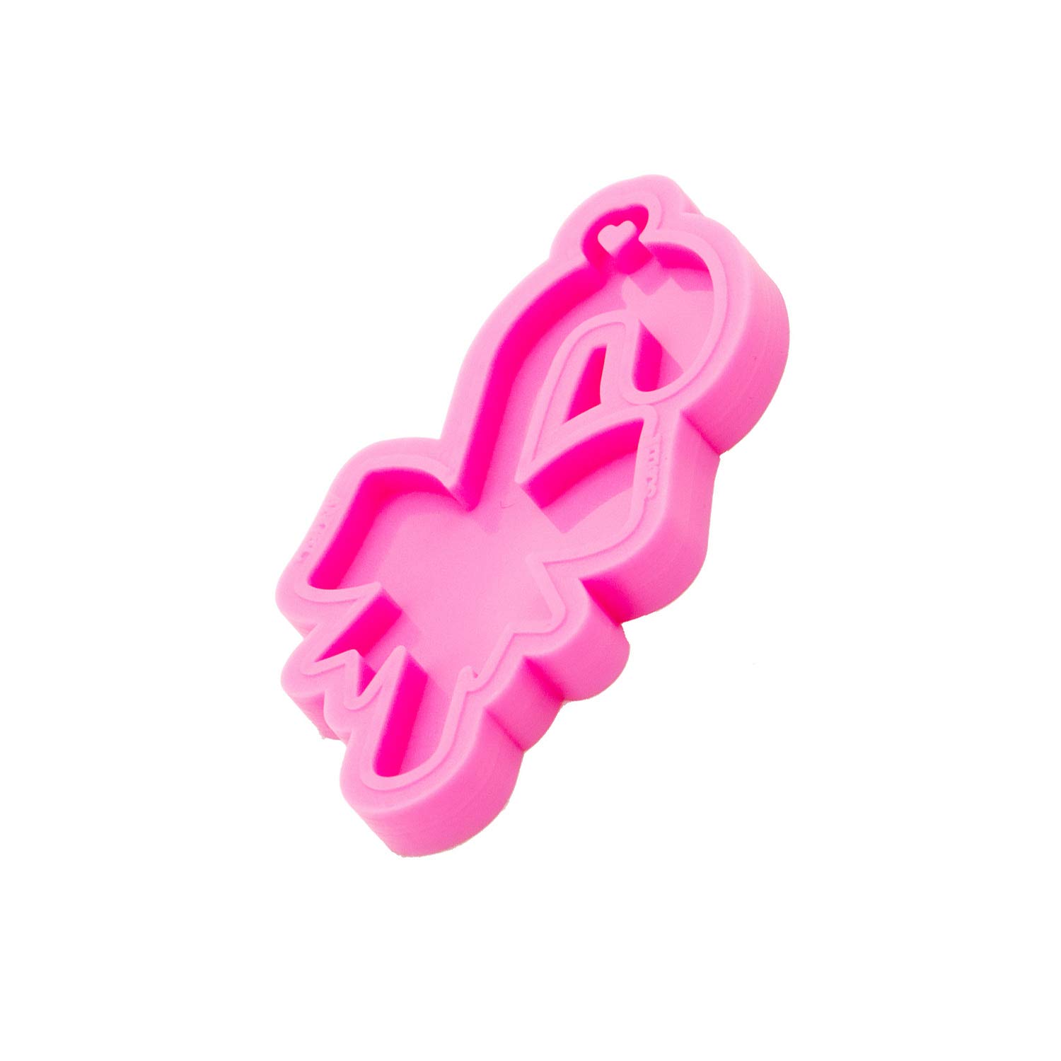 Angel Wings Christmas Crutches & Bow Keychain Molds - DIY Epoxy Resin Silicone Molds for Polymer Clay, Resin Crafts, Candy, Chocolate, Fondant & Cookies - Perfect for Holiday Gifts & DIY Jewelry Making