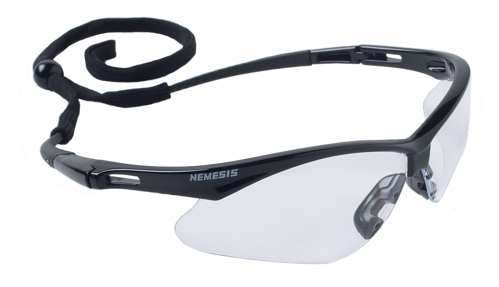 12 Pack Jackson Safety 3000354 Nemesis Safety Glasses - Black Frame with Clear Anti-Fog Lens (19804) | ANSI Z87.1 Certified for Construction, Woodworking & Lab Use