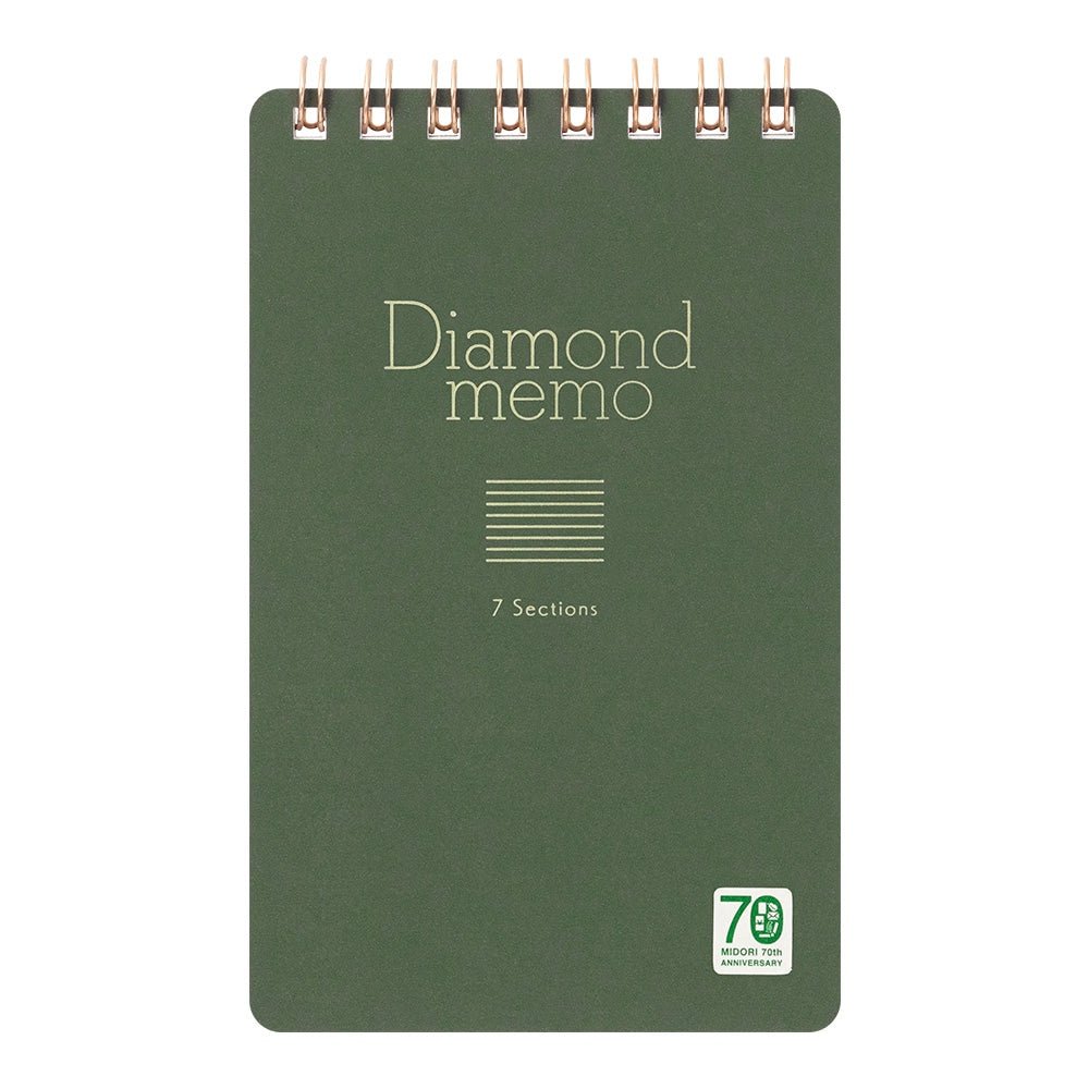 Limited Edition Diamond Memo Pad - Midori 70th Anniversary Special Color Collection | Premium Japanese Stationery for Journaling, Note Taking & Gift Giving