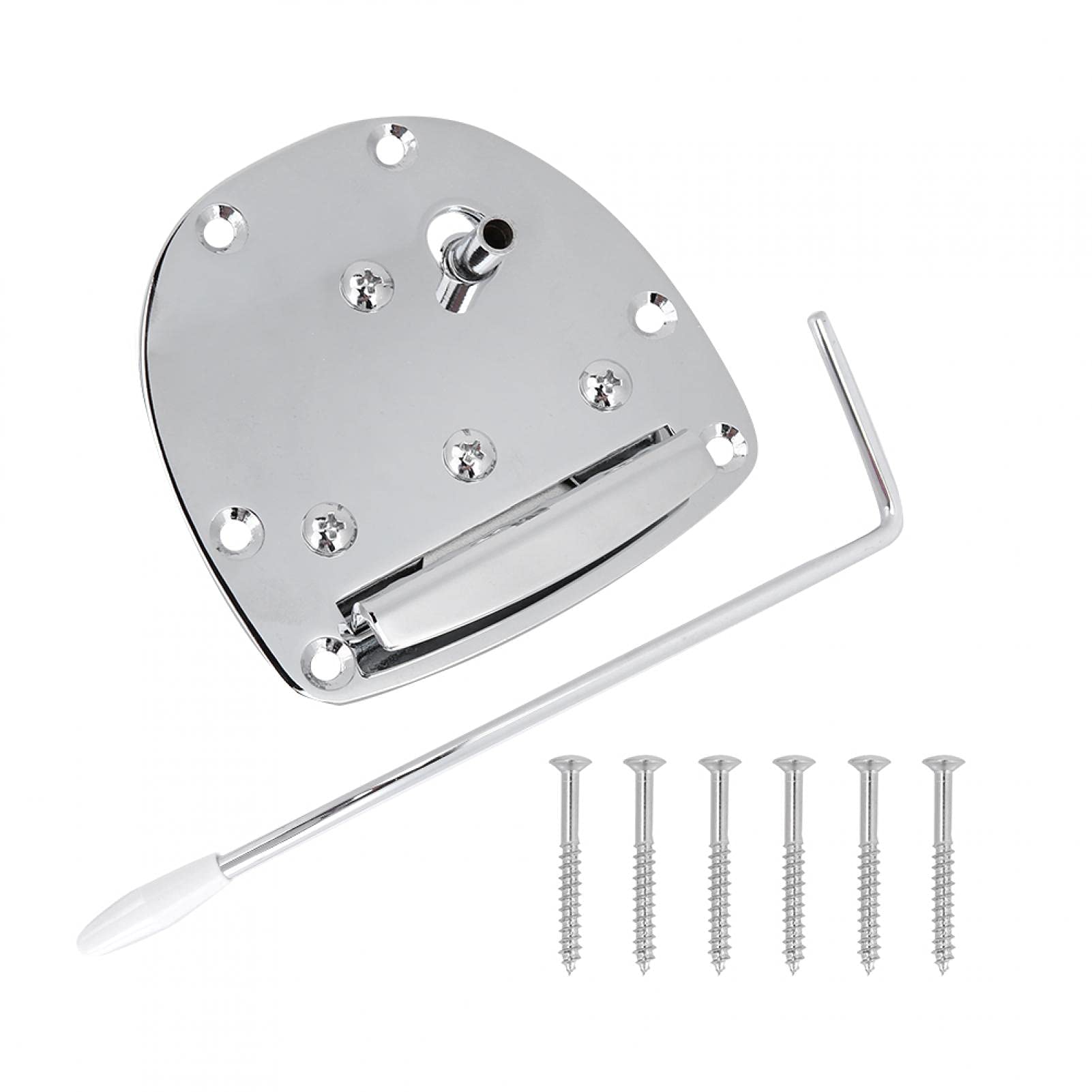 Tomotato 6-String Electric Guitar Bridge & Tremolo Tailpiece with Wrench & Screws - Jazz Guitar Upgrade for Smooth Vibrato & Sustain | Perfect for Stage Performances & Studio Recording