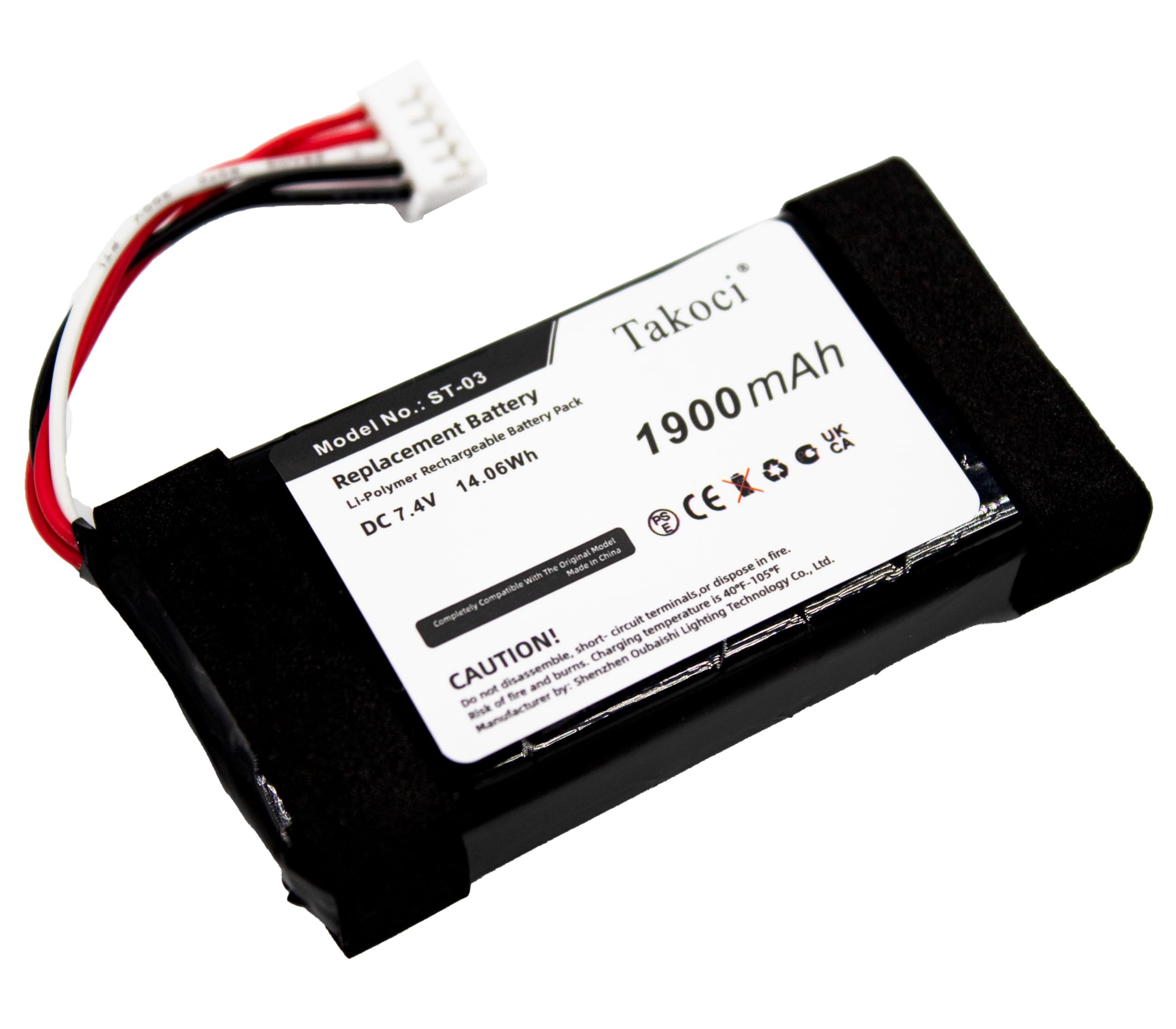 Original: ST-03 Battery Replacement Speaker Compatible with So -ny SRS-X33, 7.4V/1900mAh   Optimized: ST-03 7.4V 1900mAh Replacement Battery for Sony SRS-X33 Bluetooth Speaker - Perfect for Home, Outdoor & Travel Use