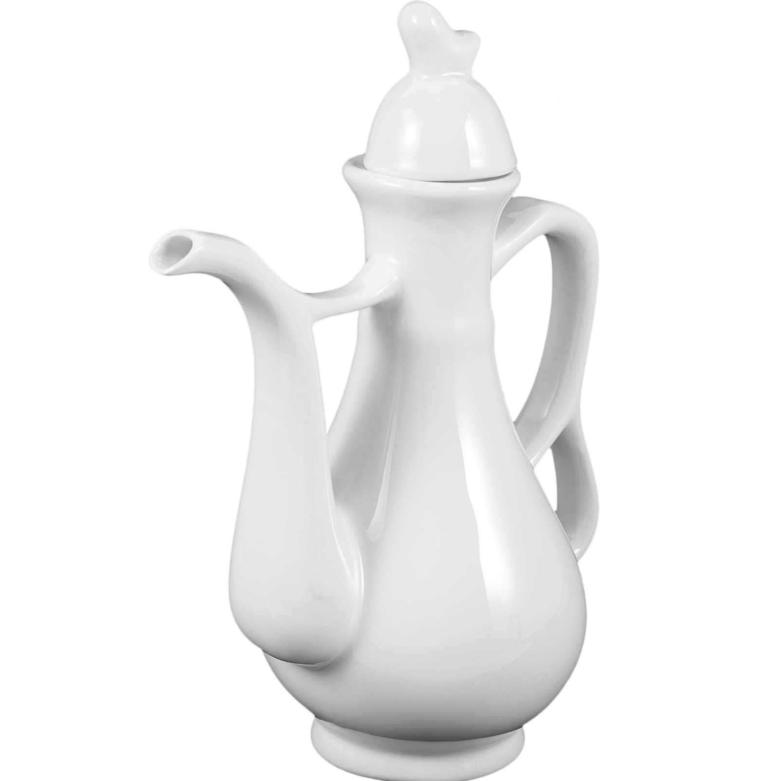Kichvoe 280ml Ceramic Sake Jug - Portable Wine Bottle & Drinking Container for Sake, Japanese Rice Wine, Cocktails - Perfect for Home Entertaining, Dinner Parties & Traditional Tea Ceremonies