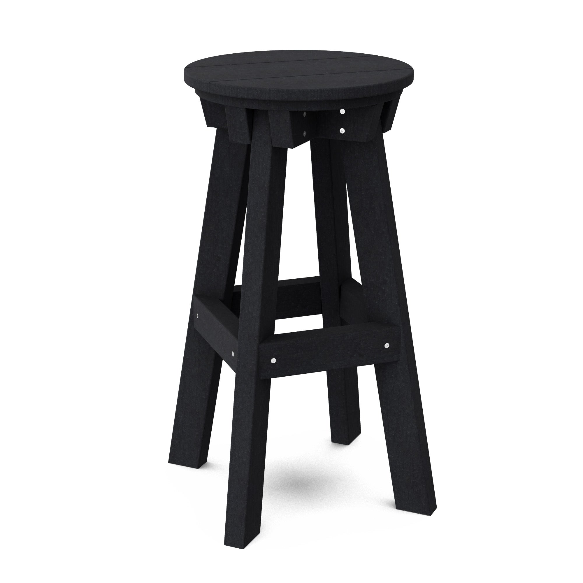 Vintage Heritage Bar Stool - Solid Wood Counter Height Stool with Backrest - Perfect for Kitchen Island, Home Bar & Breakfast Nook