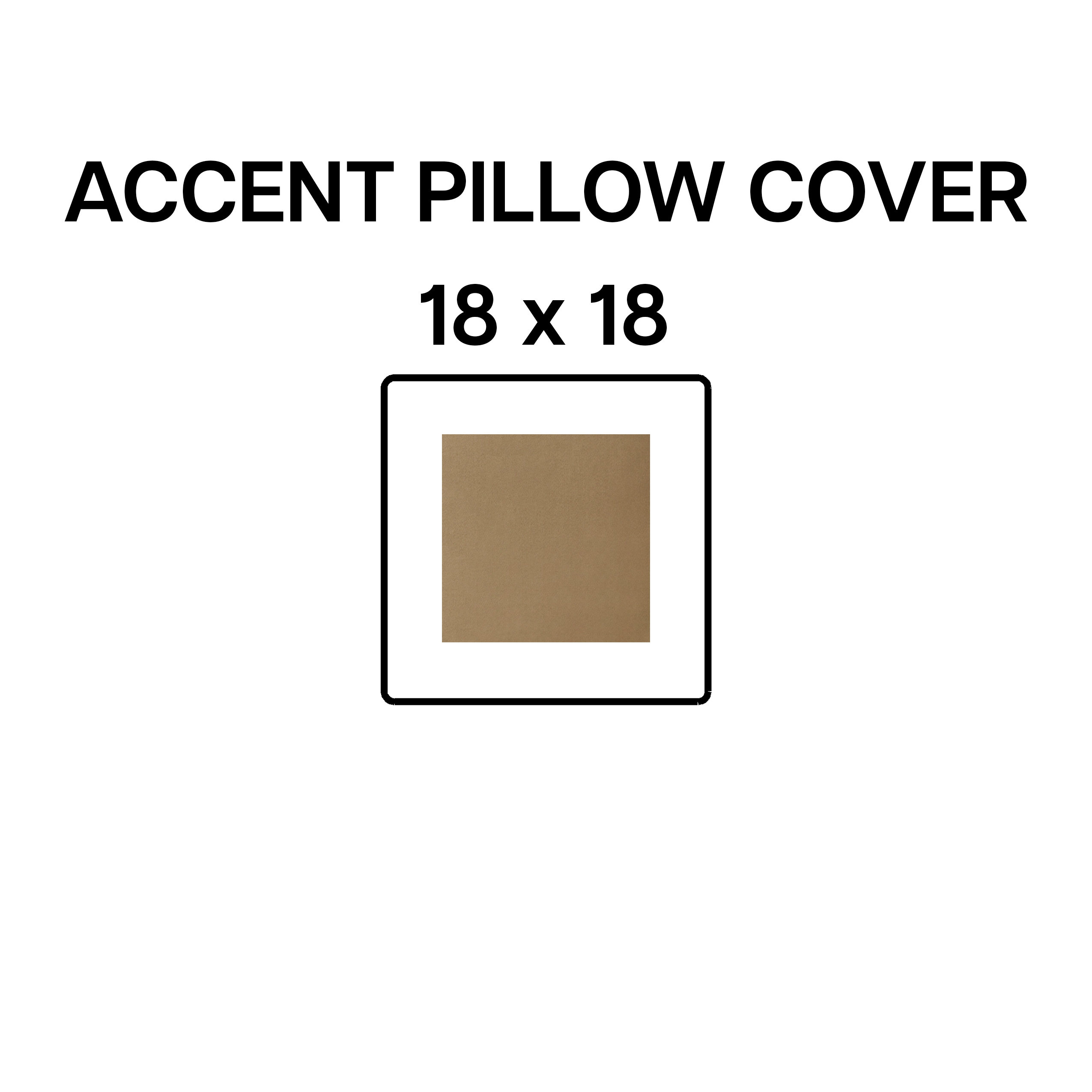 18x18 Inch Olive Green Accent Pillow Cover - Soft Decorative Throw Pillow Case for Sofa, Bed, Couch - BP 641 81 Home Decor