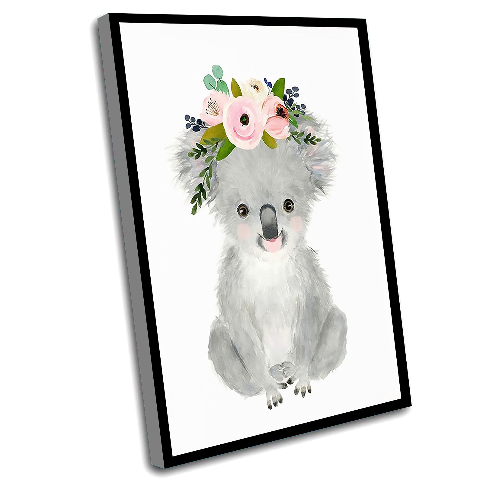 Chic Baby Koala Nursery Print - Australian Animal Wall Art for Bathroom & Nursery Decor, 16x24 Inch Framed Wall Art - Perfect for Baby Showers, Kids Rooms & Wildlife Themed Spaces