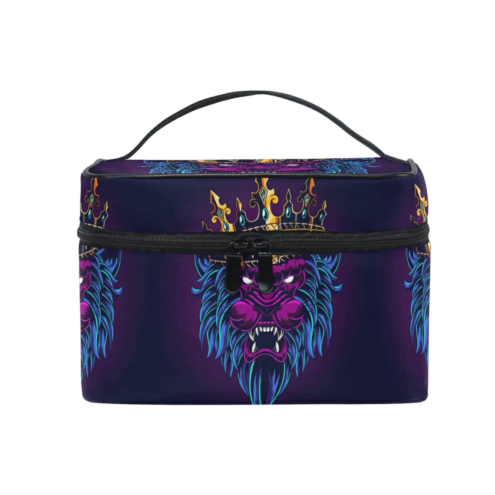 Stylish Lion King Makeup Bag for Women - Waterproof Cosmetic Organizer & Travel Toiletry Case - Perfect for Disney Fans, Travel, Gym, and Daily Essentials Storage