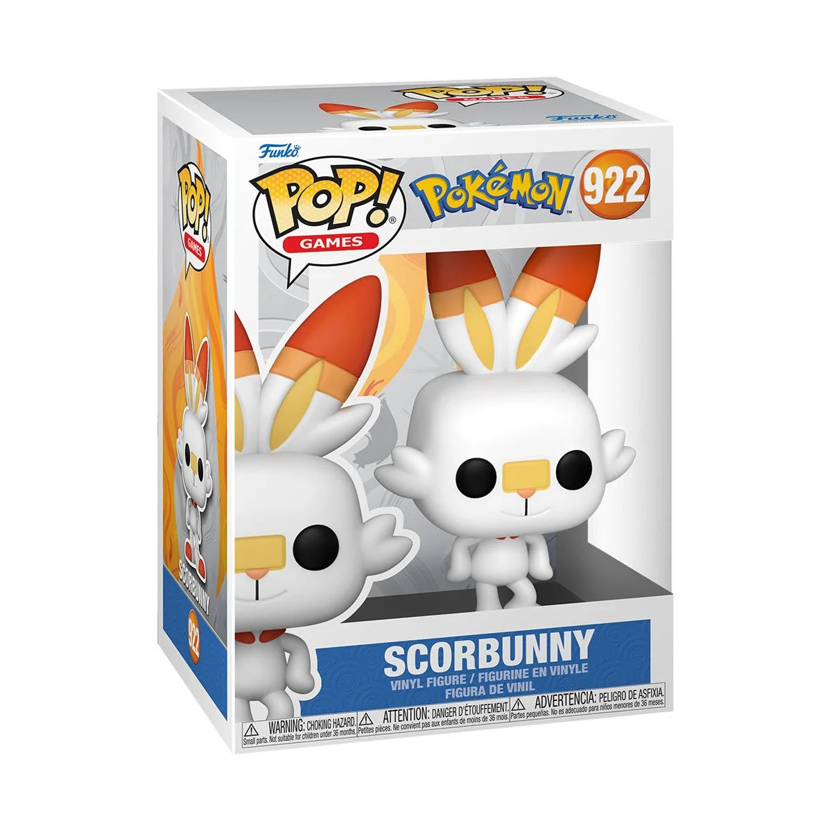Pokemon Scorbunny Plush Toy - Soft & Cuddly Collectible for Kids & Fans - Perfect for Gifts, Bedroom Decor, and Pokemon Themed Parties