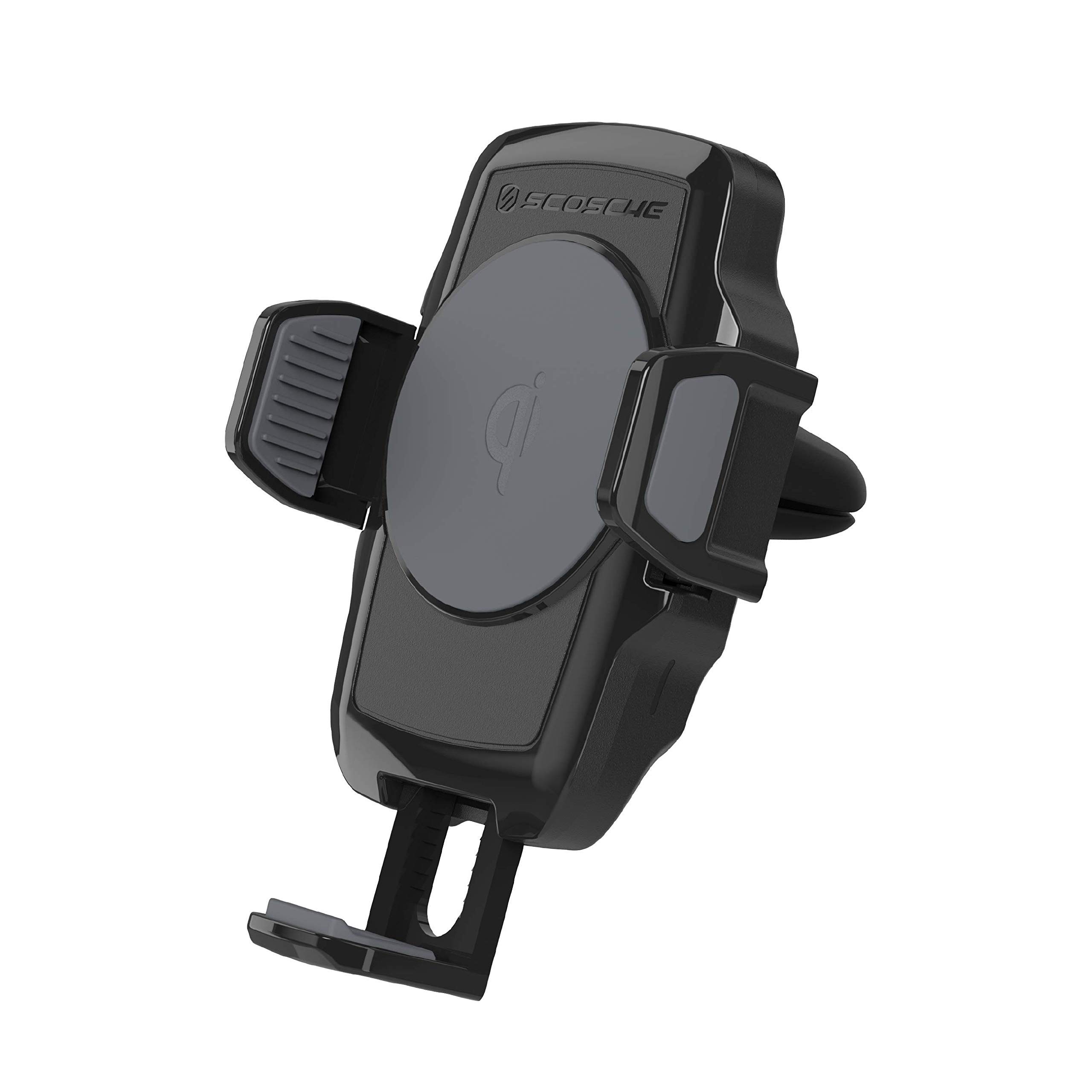 Scosche VQ2M Car Phone Mount with Fast Charging - Universal Vehicle Air Vent Holder for iPhone, Samsung & Smartphones - Perfect for GPS Navigation & Hands-Free Driving