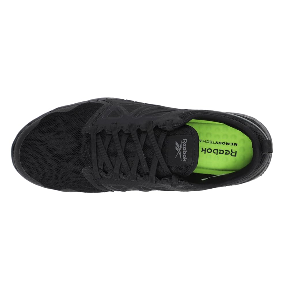 Reebok Men's RB4250 Zprint Safety Steel Toe Athletic Work Shoes - Navy, Red & Grey - Non-Slip, Comfortable for Construction, Warehouse & Industrial Work