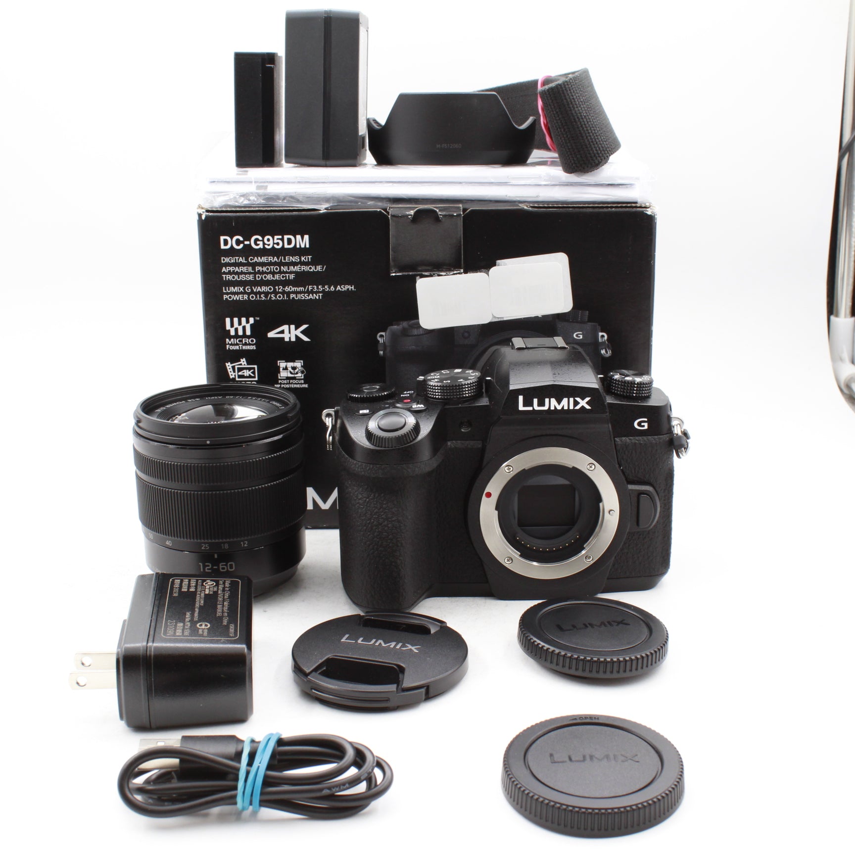 Panasonic Lumix G95 Mirrorless Camera with 12-60mm Lens - Like New Open Box Condition | Perfect for Travel Photography & Vlogging