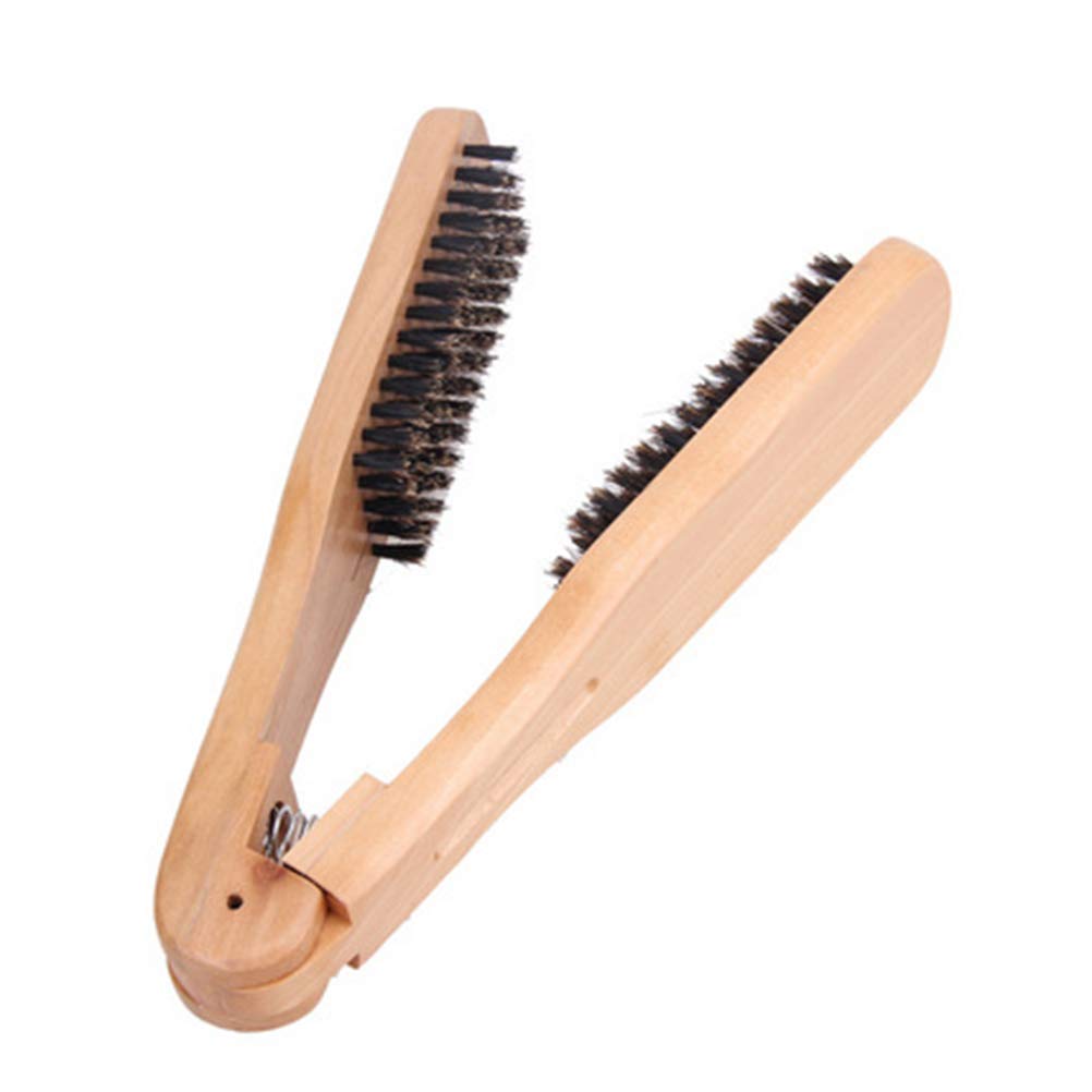 Professional Hair Straightening Brush & Comb - 2-in-1 Styling Tool for Smooth, Frizz-Free Hair | Perfect for Home Use, Travel & Salon Styling