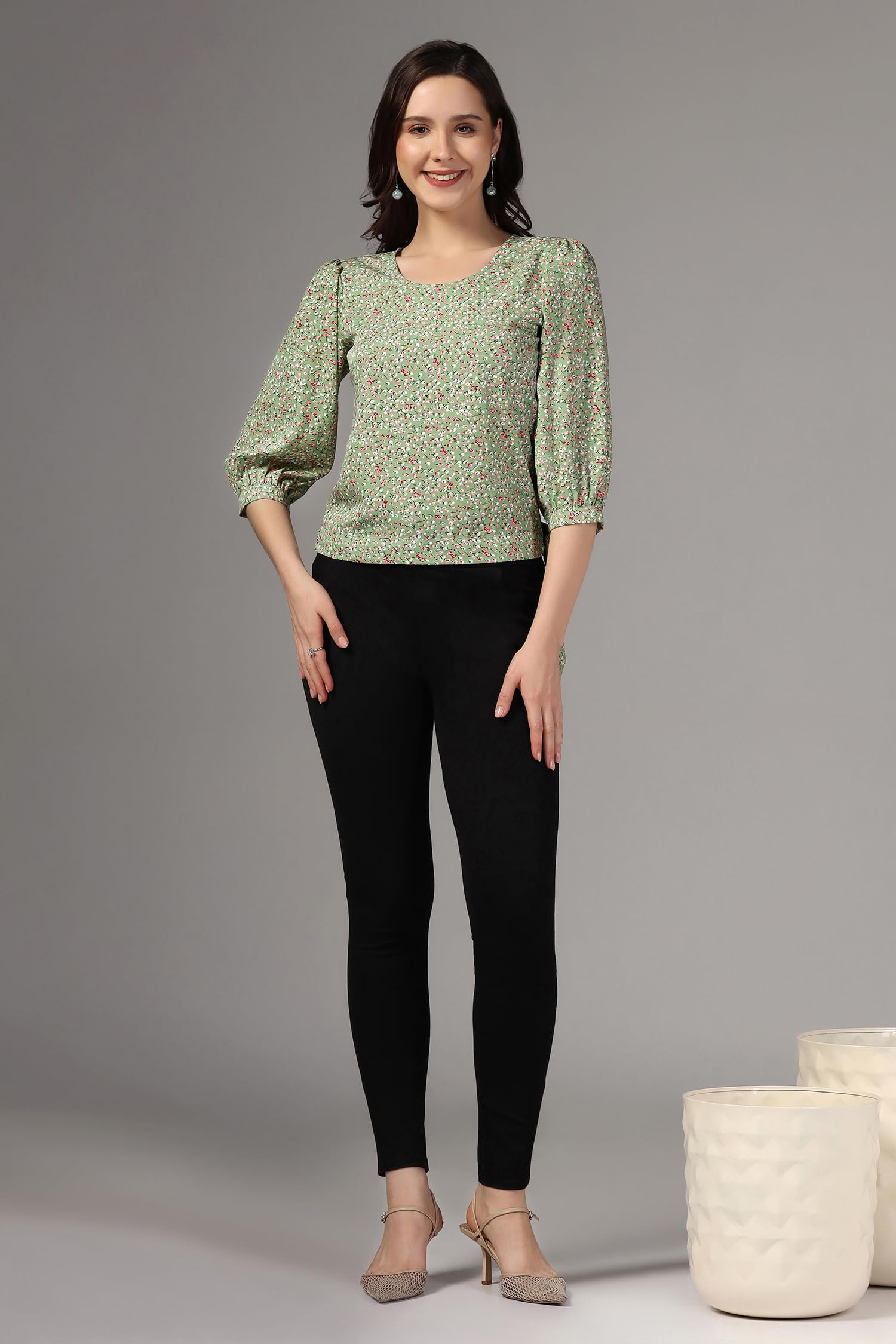 Fashion Dream Women's Polyester Printed Blouse | Trendy Casual Tops for Women | Western Style Shirt | Perfect for Office, Date Night & Weekend Outfits