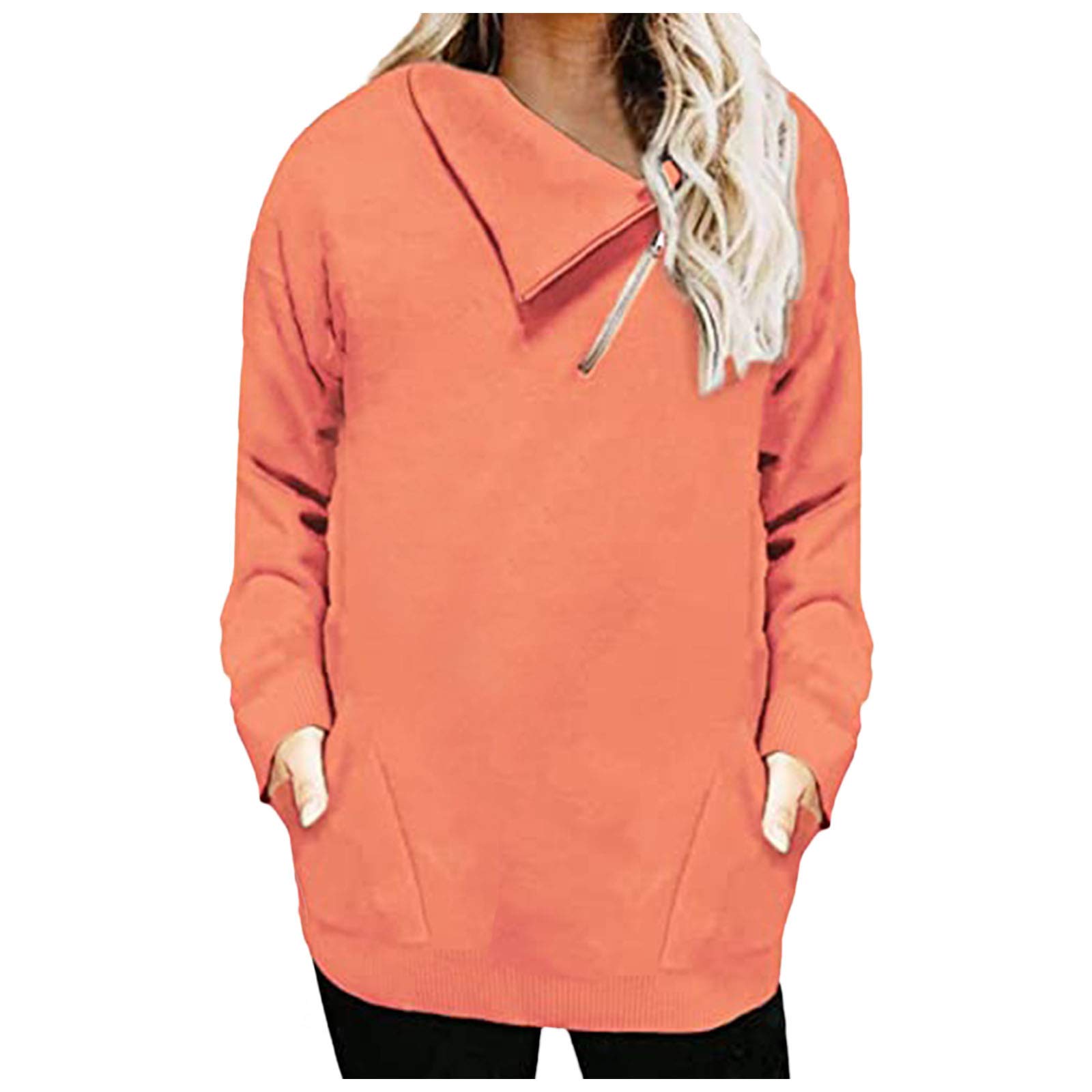 Women's Casual Long Sleeve Turn-Down Collar Blouse - Soft Pullover Top for Ladies | Perfect for Office, Date Night & Everyday Wear