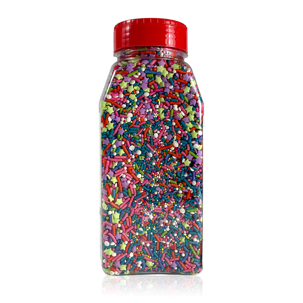 DecoPac Rainbow Unicorn Sprinkles - 27oz Tub for Cake Decorating, Cupcakes, Cookies & Desserts | Edible Glitter & Sugar Confetti for Baking & Party Treats
