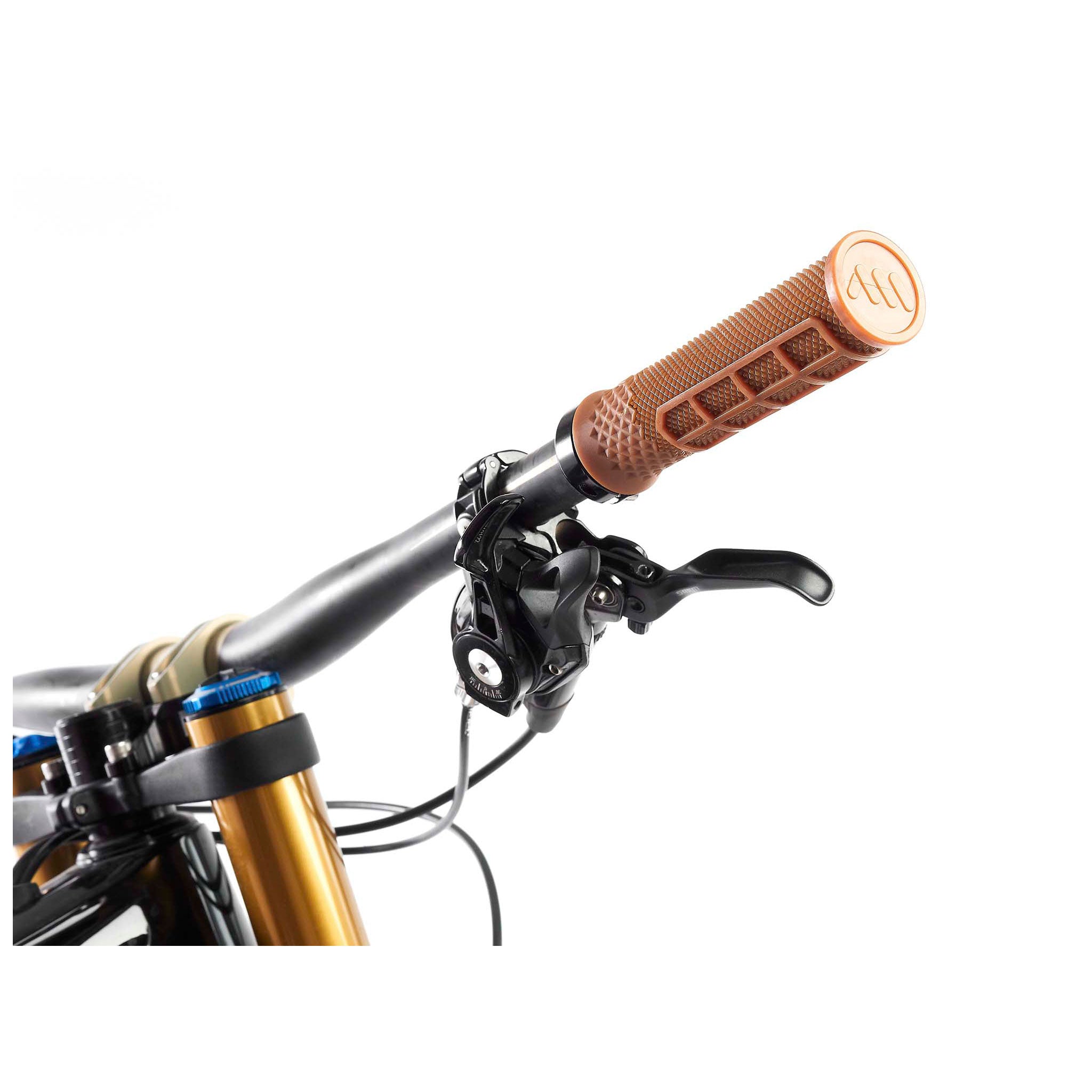All Mountain Style Cero Grips - Non-Slip Gum Rubber Handlebar Grips for Mountain Bikes, BMX & Dirt Bikes | Comfortable Shock Absorption for Trail Riding & Off-Road Cycling