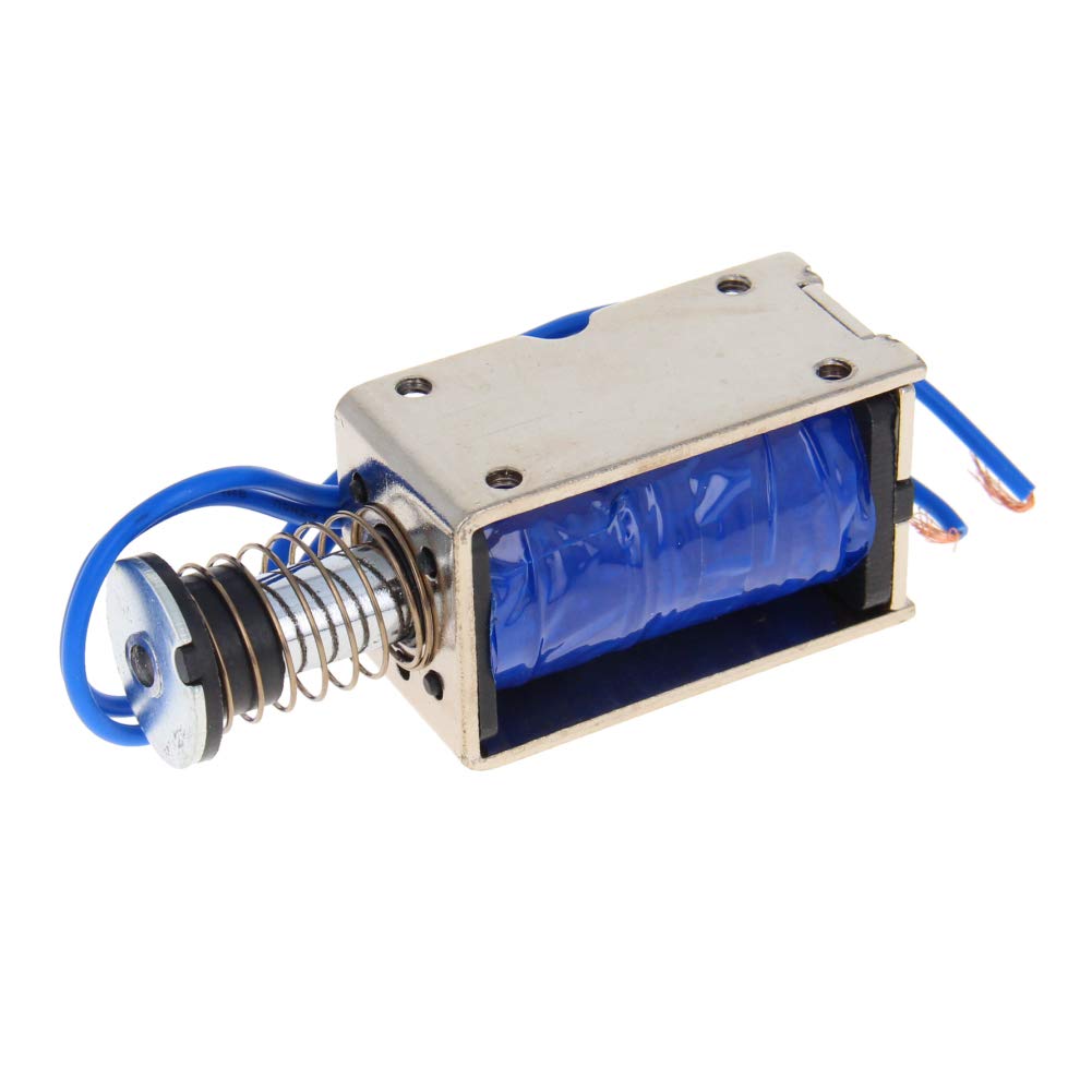 24V DC 45N Push Pull Solenoid Electromagnet - 10mm Stroke, 0.4A, 9.6W Open Frame Linear Actuator (JF-Z05) - Ideal for Vending Machines, Lock Systems & Industrial Automation
