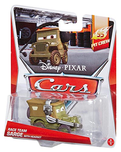 Disney Pixar Cars Sarge with Headset Diecast Toy Vehicle - Collectible Die-Cast Car for Kids & Fans - Perfect for Play, Display, and Gifts