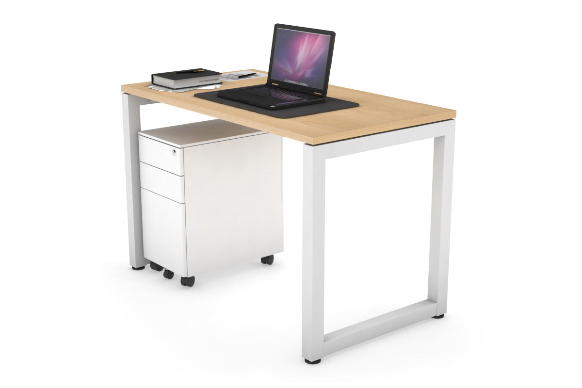Quadro Loop Legs Office Desk - 1000L x 600W Modern Workstation for Home & Office - Perfect for Remote Work, Study & Small Spaces