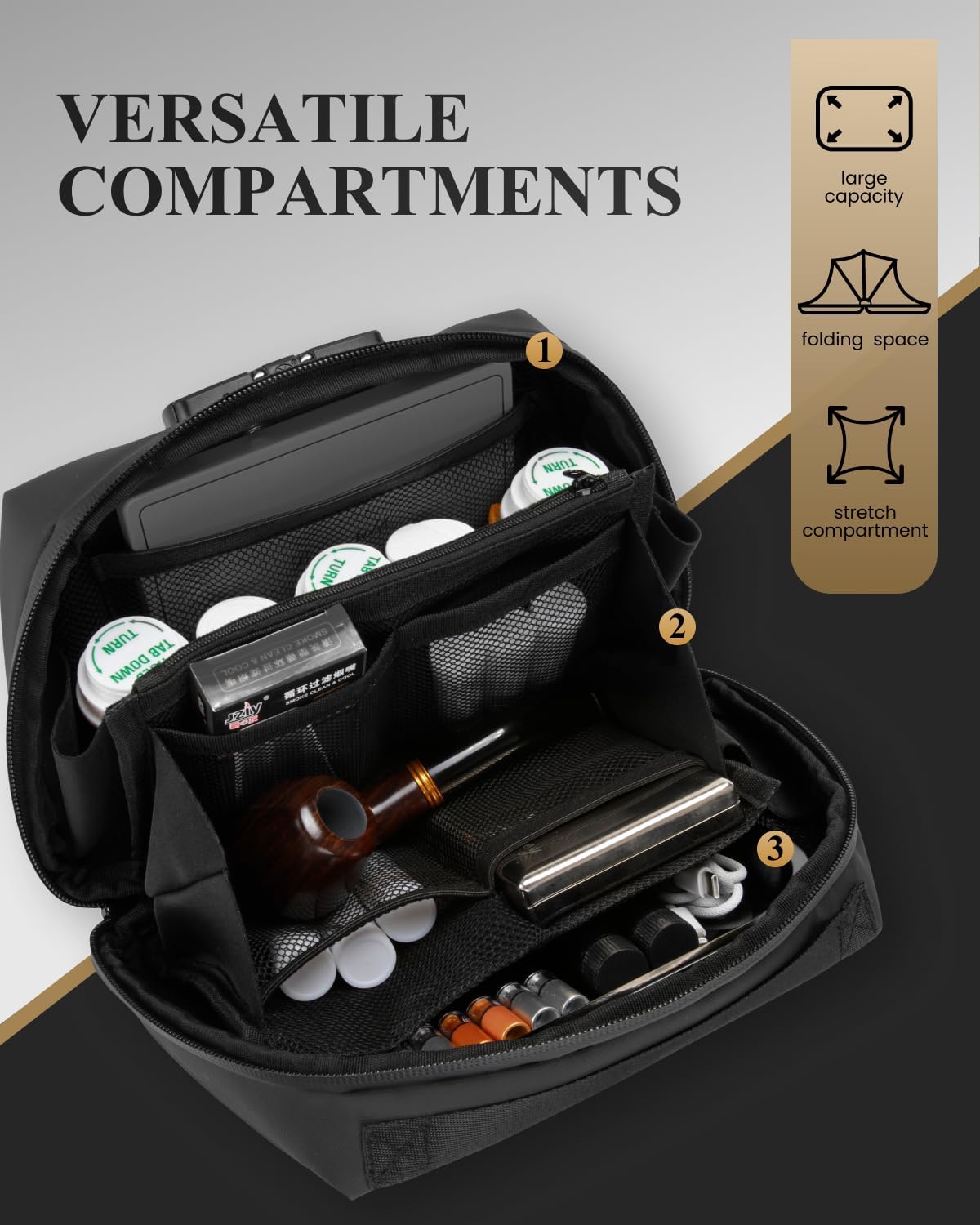 Smell Proof Bag with Lock | Odorless Travel Storage for Men & Women