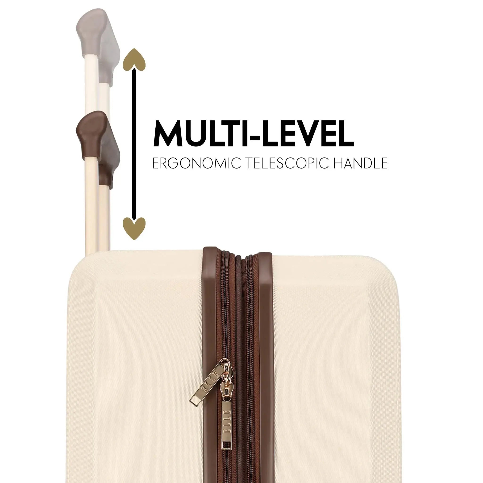 Luxe Journey 3-Piece Expandable Vintage Suitcase Set - Perfect for Travel, Vacations & Business Trips