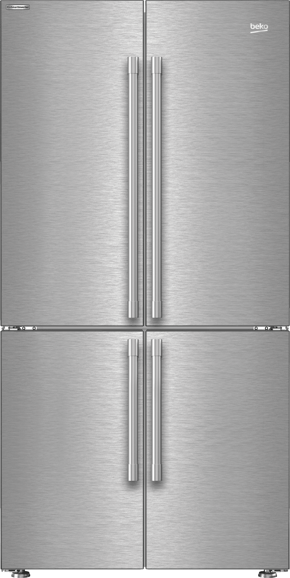 Beko BFFD3626SS 36 Inch French Door Refrigerator with Auto Ice Maker & Water Dispenser - Stainless Steel, Energy Efficient for Modern Kitchens & Large Families
