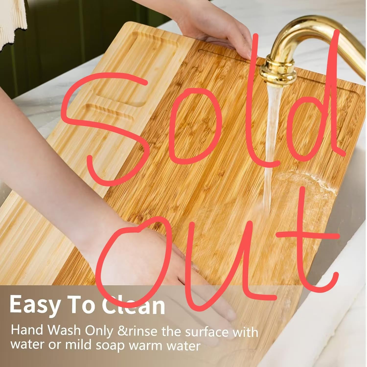 Bamboo Cutting Board - Double Sided for Kitchen & Charcuterie