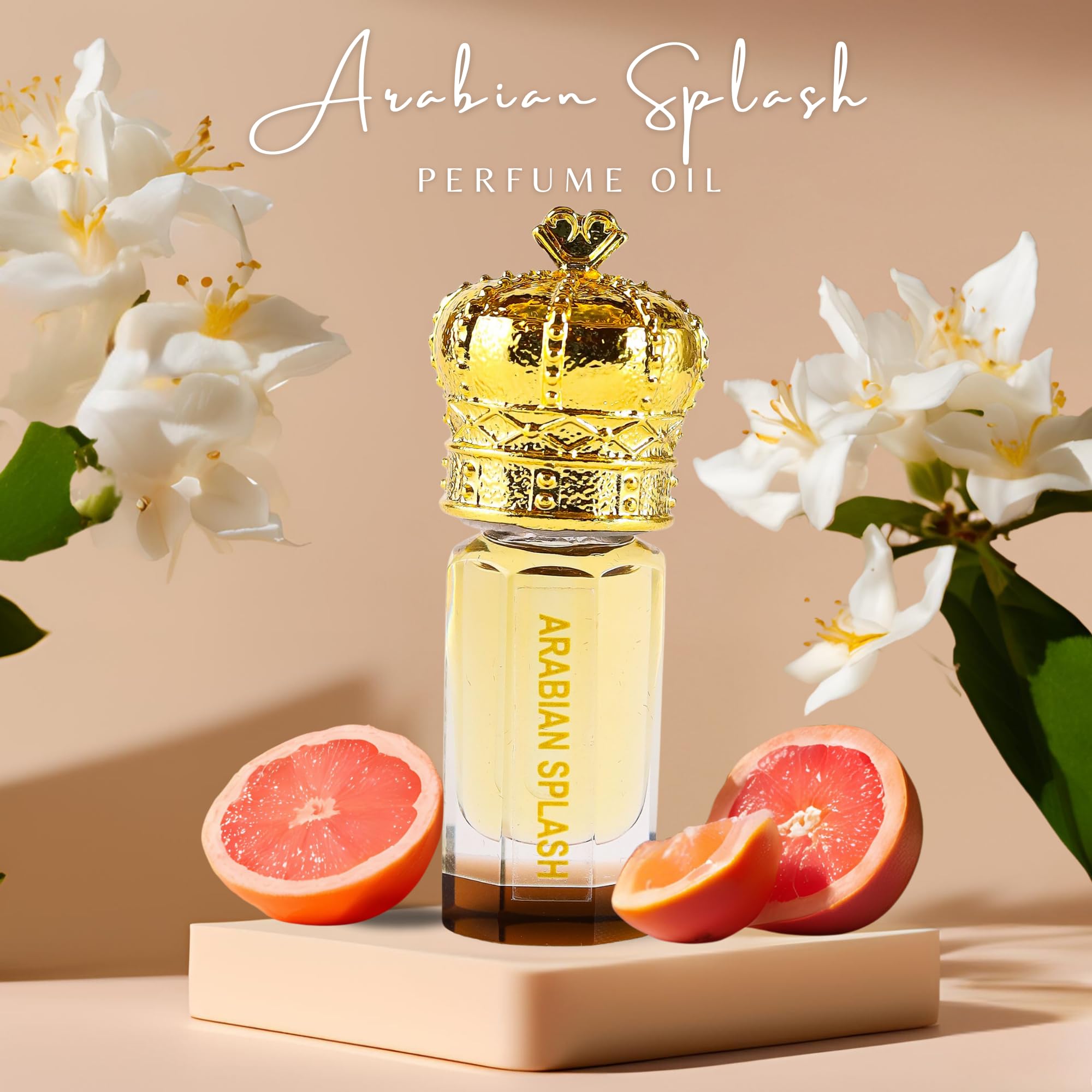 Premium Arabian Perfume Oil for Men & Women - Alcohol-Free Fruity Floral Musky Fragrance | 0.10 Fl Oz Roll-On | Long-Lasting Scent for Daily Wear, Date Nights & Special Occasions