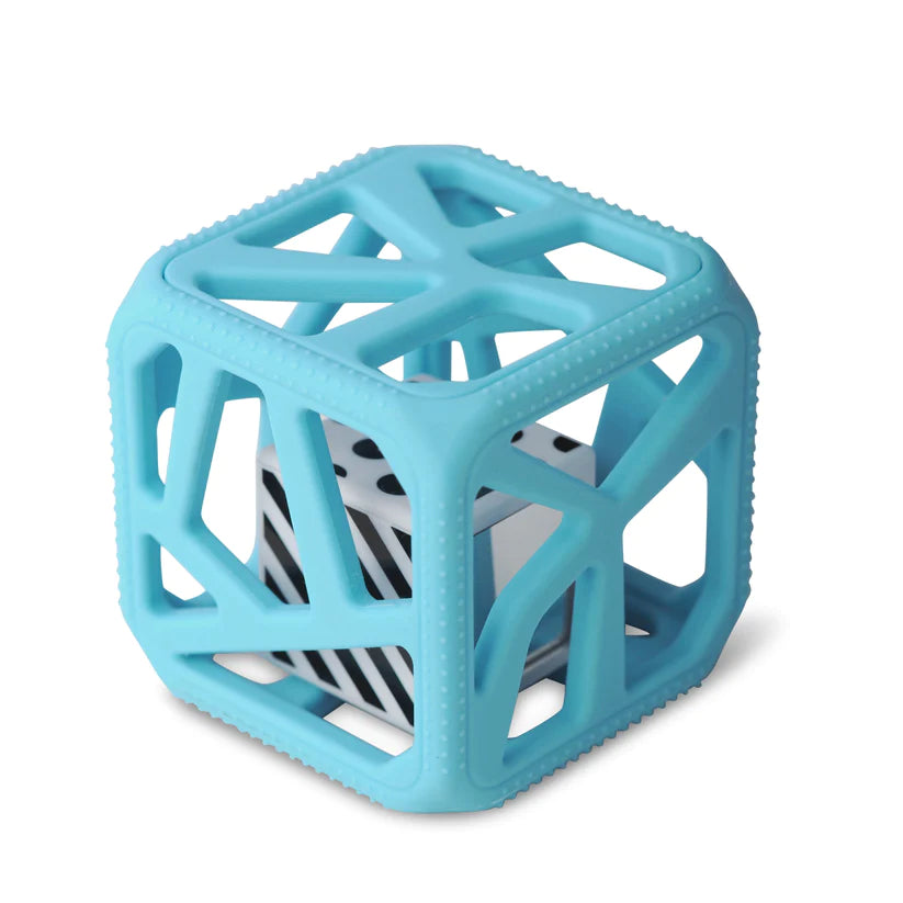Durable Chew Cube for Dogs - Blue Pet Chew Toy for Aggressive Chewers - Perfect for Teething Puppies & Stress Relief - Indoor & Outdoor Use