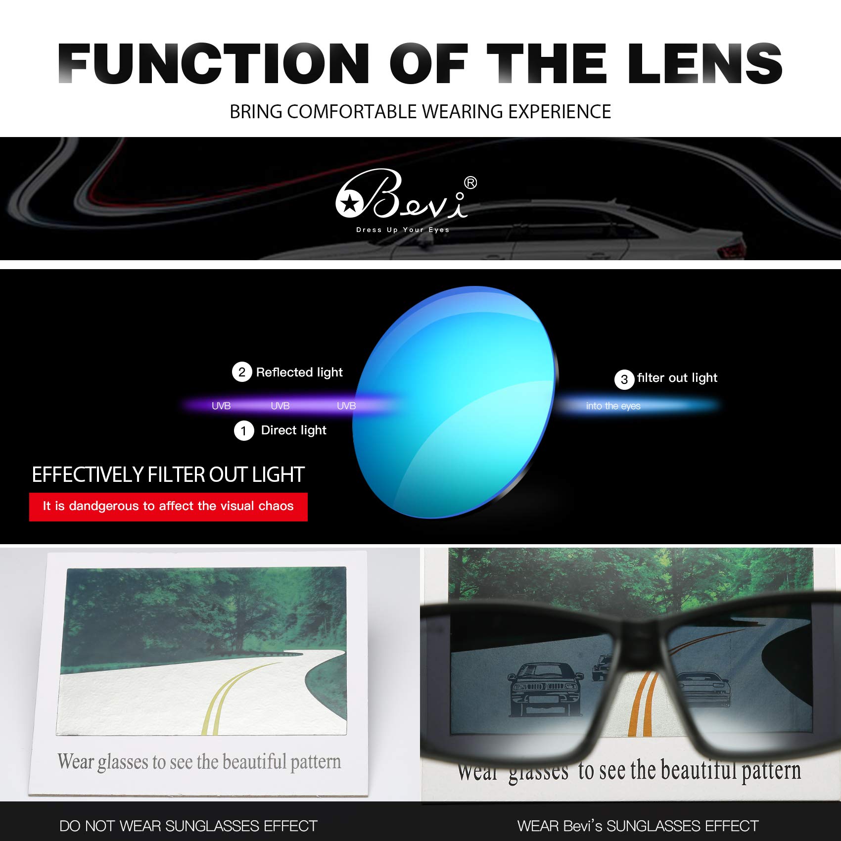 Bevi Polarized Sports Sunglasses for Men & Women - Ultralight TR90 Frame, Flexible & Durable UV Protection - Perfect for Running, Cycling, Fishing & Outdoor Activities