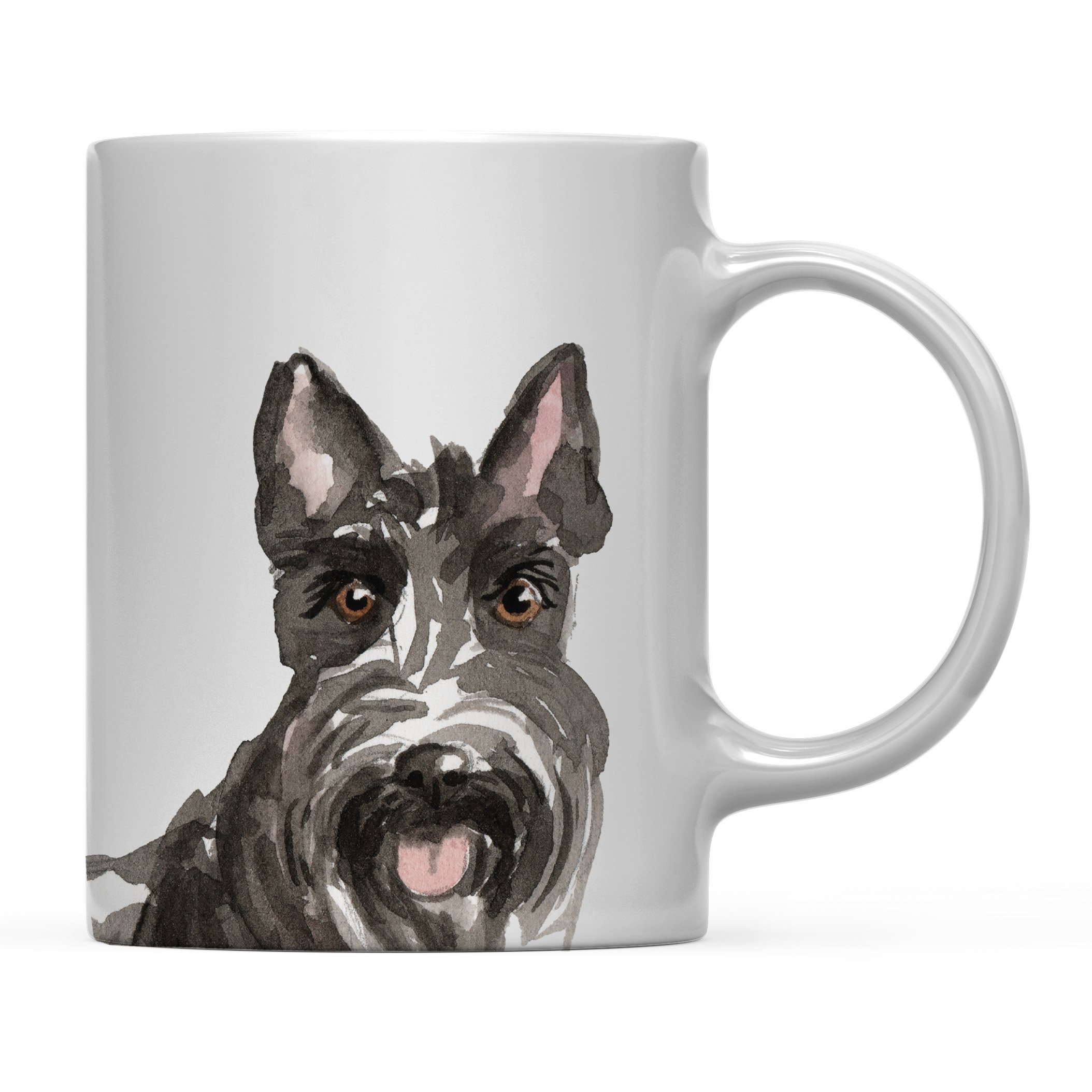 Andaz Press 11oz Scottish Terrier Dog Coffee Mug - Ceramic Pet Lover Gift for Women, Men, Family - Perfect for Birthday, Christmas, Housewarming - Ideal for Tea, Coffee, Hot Chocolate at Home or Office