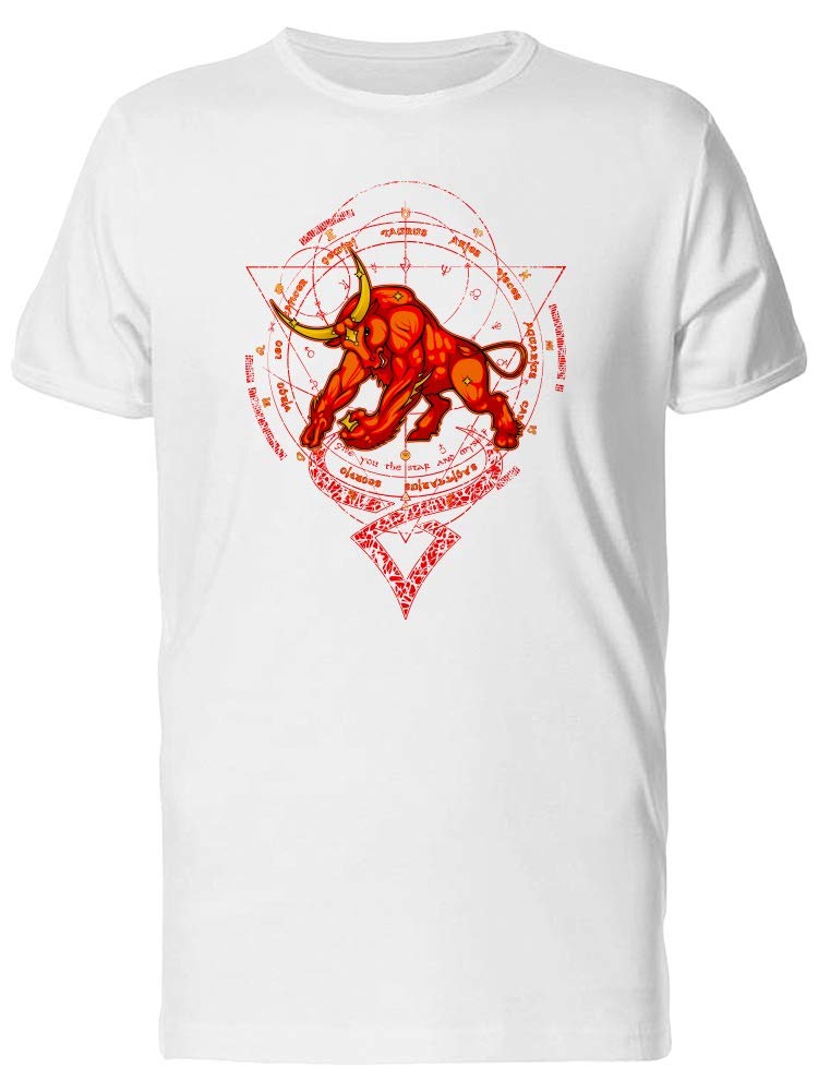 Red Taurus Zodiac T-Shirt for Men - Premium Astrology Graphic Tee - Perfect for Birthday Gifts, Horoscope Lovers & Casual Wear