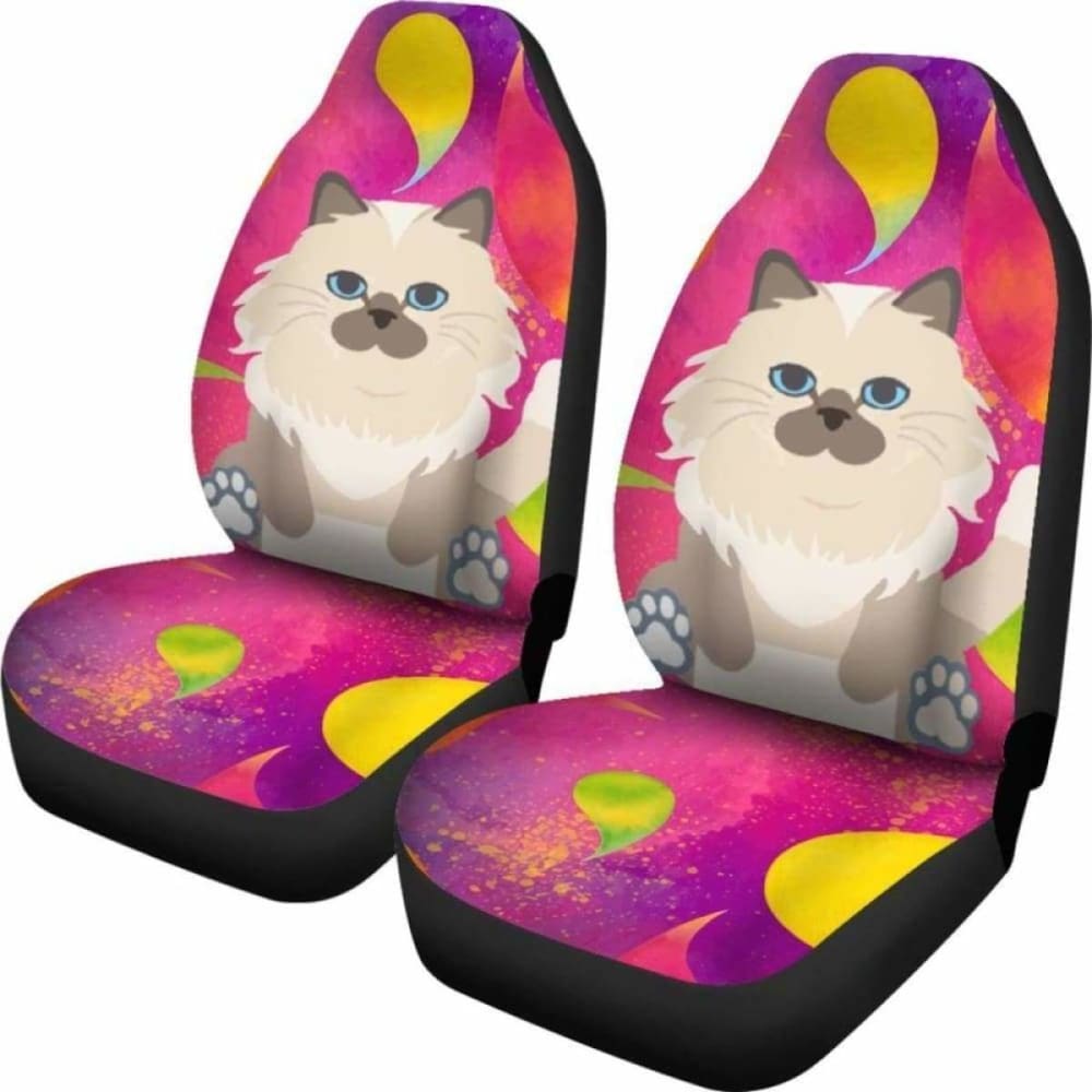 Premium Birman Car Seat Covers - Universal Fit for Most Vehicles (5-Piece Set) - Soft & Durable Protection for Cars, SUVs, Trucks - Perfect for Road Trips, Daily Commute & Pet Protection