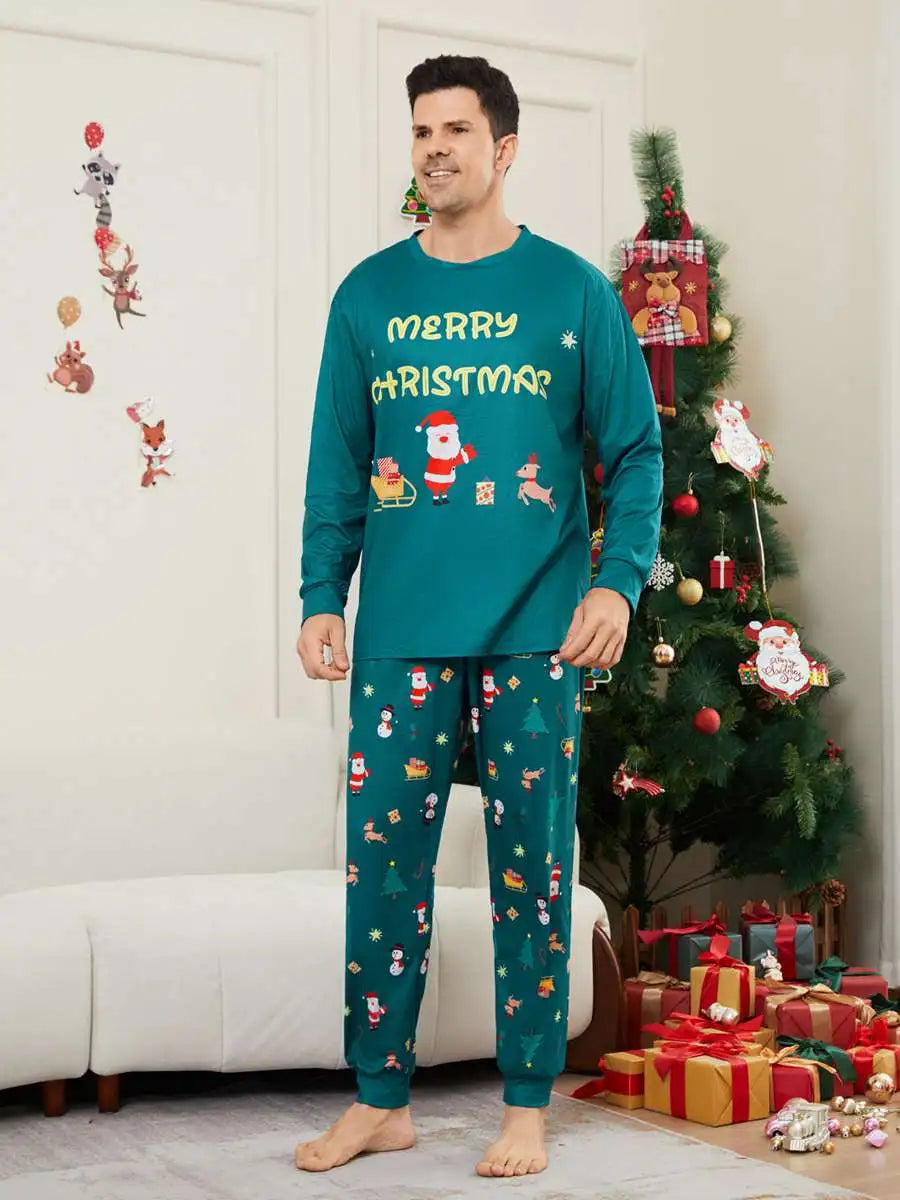 **Matching Family Christmas Pajamas Sets - Printed Holiday Pjs for Couples, Kids & Adults - Cozy Christmas Eve & Festive Sleepwear**