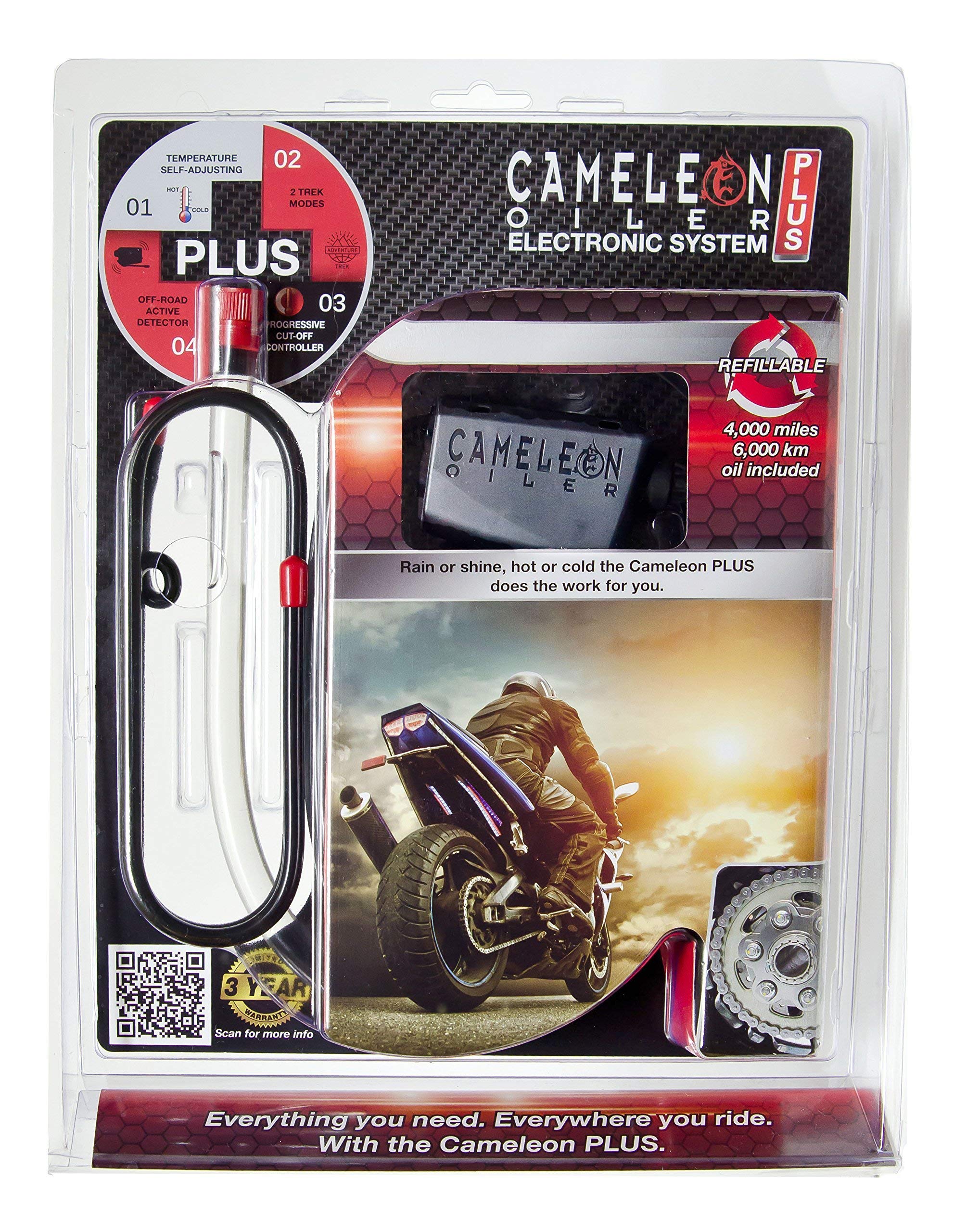 Cameleon Chain Oiler PLUS - Premium Bike Chain Lubricant for Smooth & Quiet Cycling - Ideal for Road Bikes, Mountain Bikes & Commuting