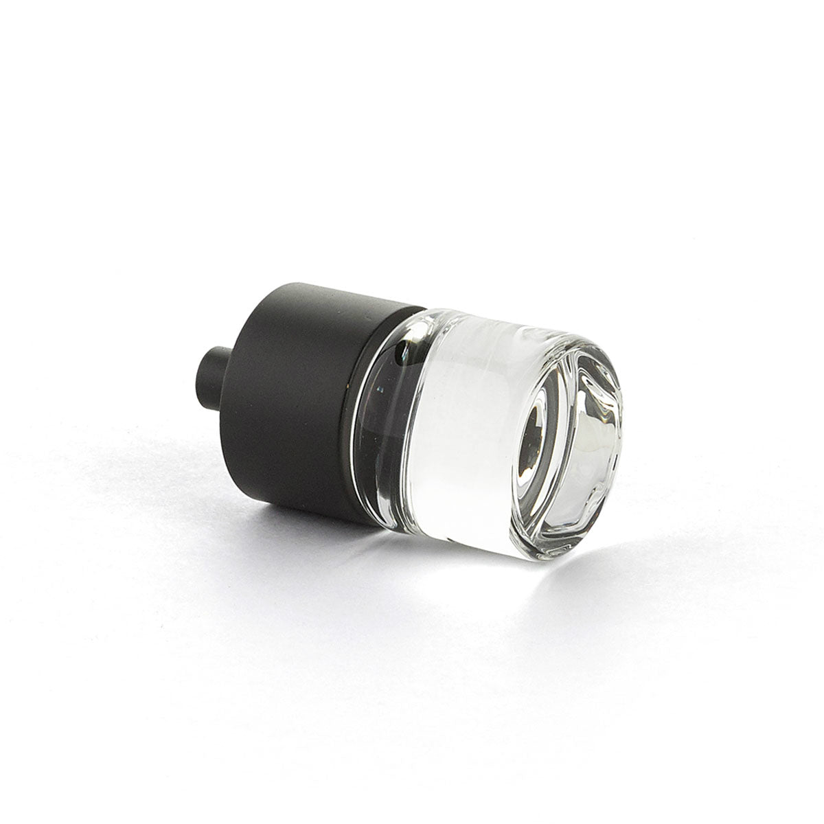Oil Rubbed Bronze 7/8 Inch Cylinder Glass Cabinet Knob - Vintage Style Drawer Pulls for Kitchen Cabinets, Dressers & Furniture Hardware