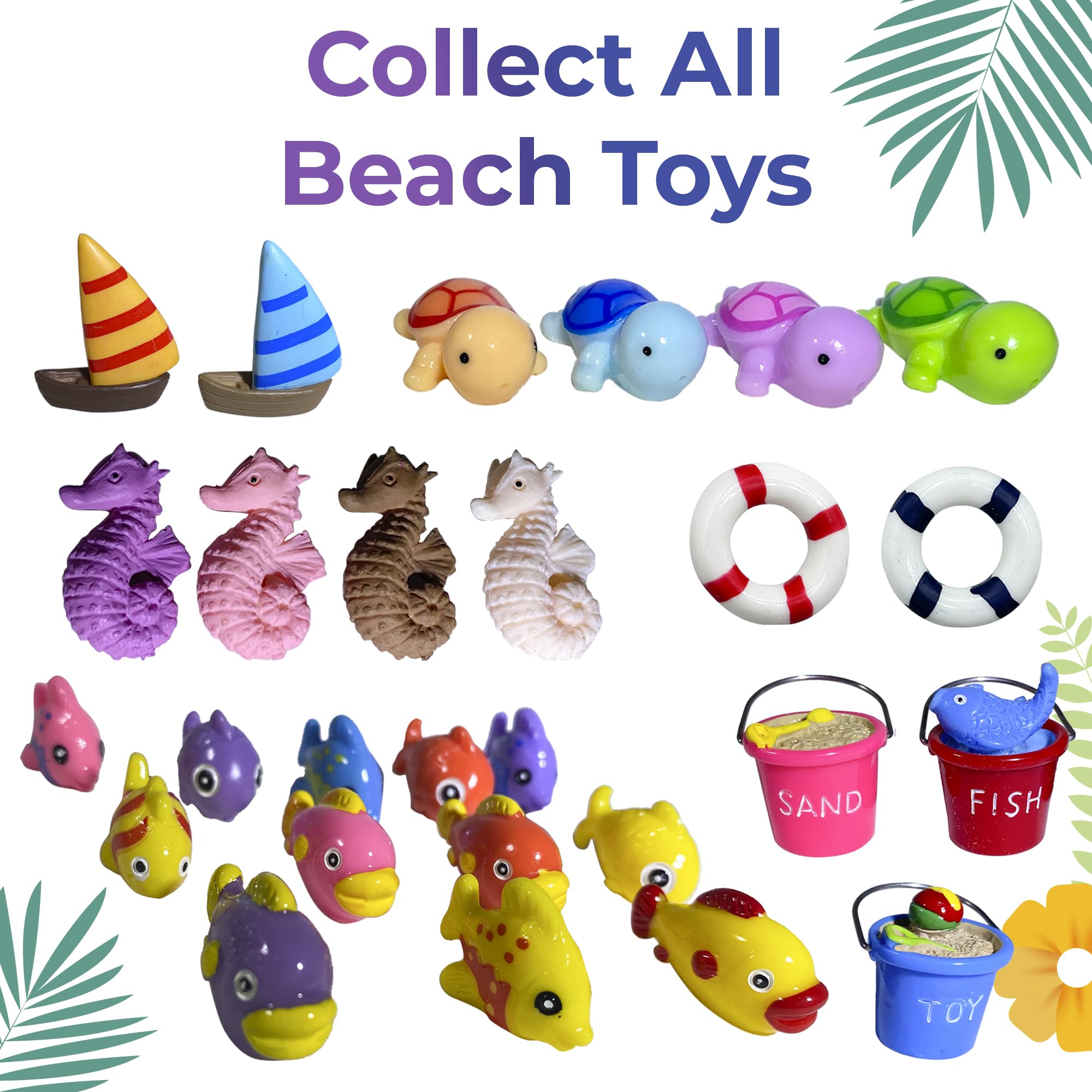 Kids Bath Bombs Set with Surprise Beach Toys Inside - Hypoallergenic & Safe for Sensitive Skin - Colorful Fizzing Bubble Bath Bombs with Hidden Toys - Handmade in USA - Perfect for Birthday Gifts & Relaxing Bath Time Fun