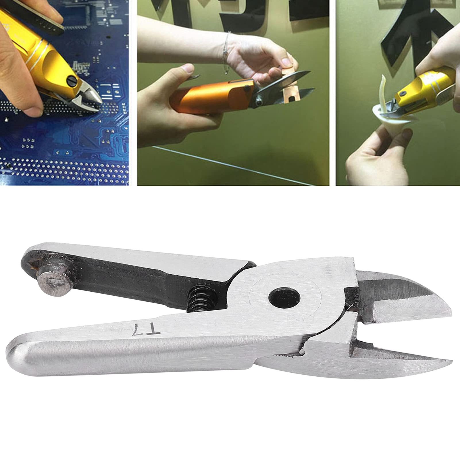 **High-Quality Pneumatic Scissors Head with Glossy Finish for Electronics & Plastic Factories | Precision Cutting Tool for Industrial Use**