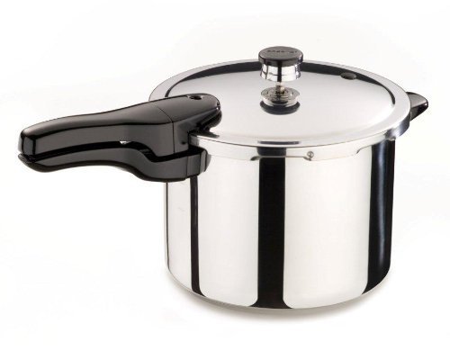 6-Qt Stainless Steel Pressure Cooker with Rack & Recipe Book - Perfect for Fast Cooking, Meal Prep & Healthy Eating at Home