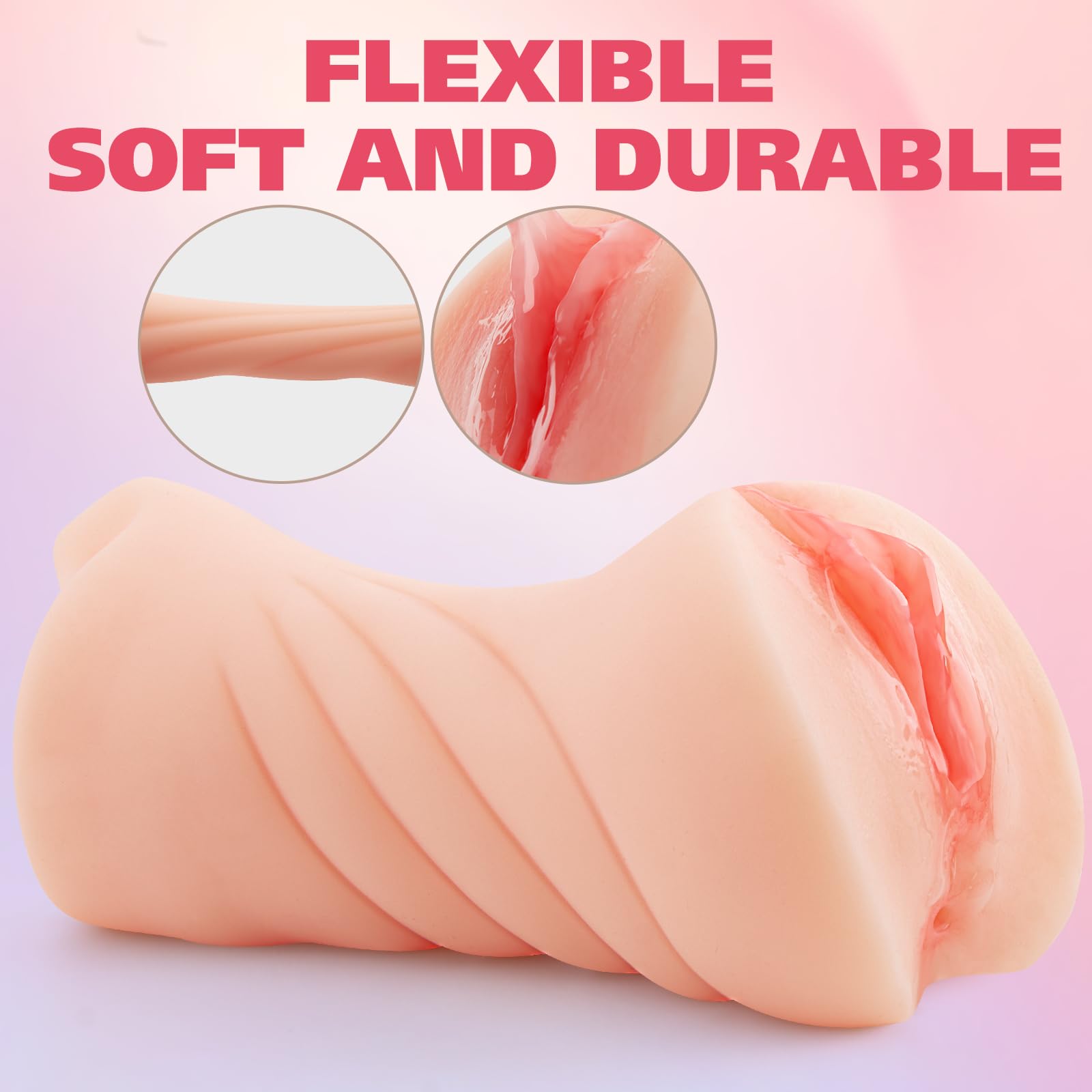 3 in 1 Male Masturbator - Realistic Sex Doll with 3D Textured Interior, Strong Suction Vagina Oral Anal Stroker - Pocket Pussy & Blowjob Pleasure Adult Toy for Men - Perfect for Solo Play, Couples Fun & Discreet Pleasure