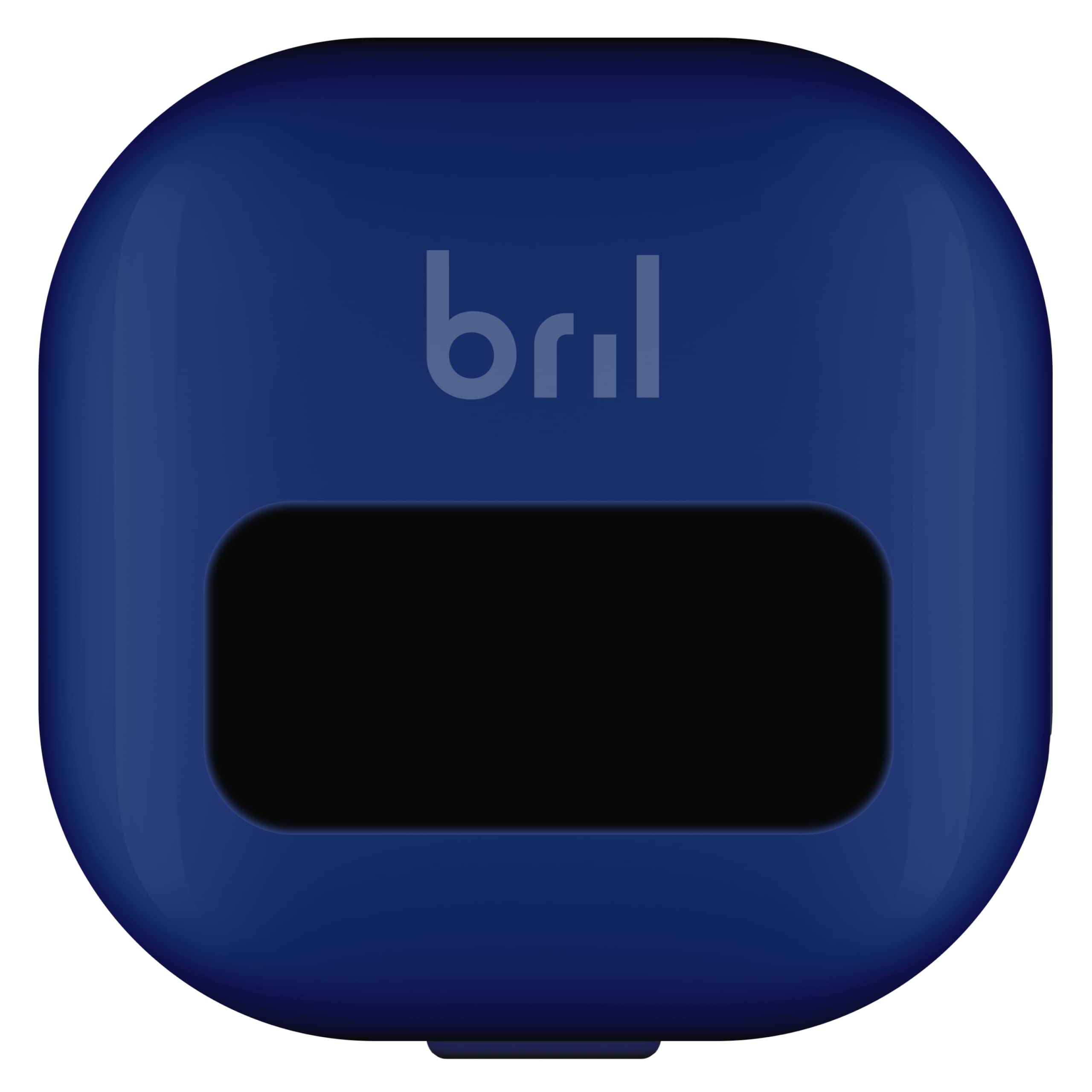 Bril UV-C Toothbrush Sanitizer & Holder Set - Portable Magnetic Travel Case for Any Size Toothbrush (8 Pack, White/Black/Navy) | Home, Office & Travel Hygiene Essential
