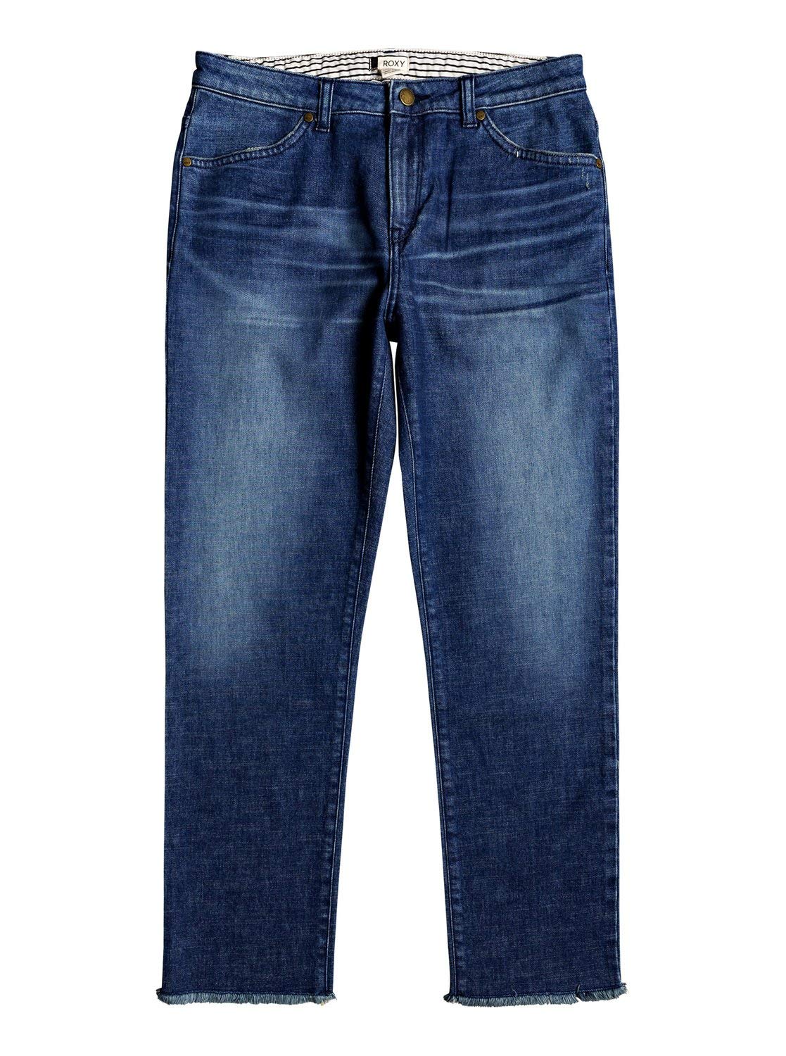 Roxy Women's Good Story Straight Fit Jeans - Dark Indigo Blue - Size 27 - Comfortable & Stylish for Casual Wear, Work & Everyday Outfits