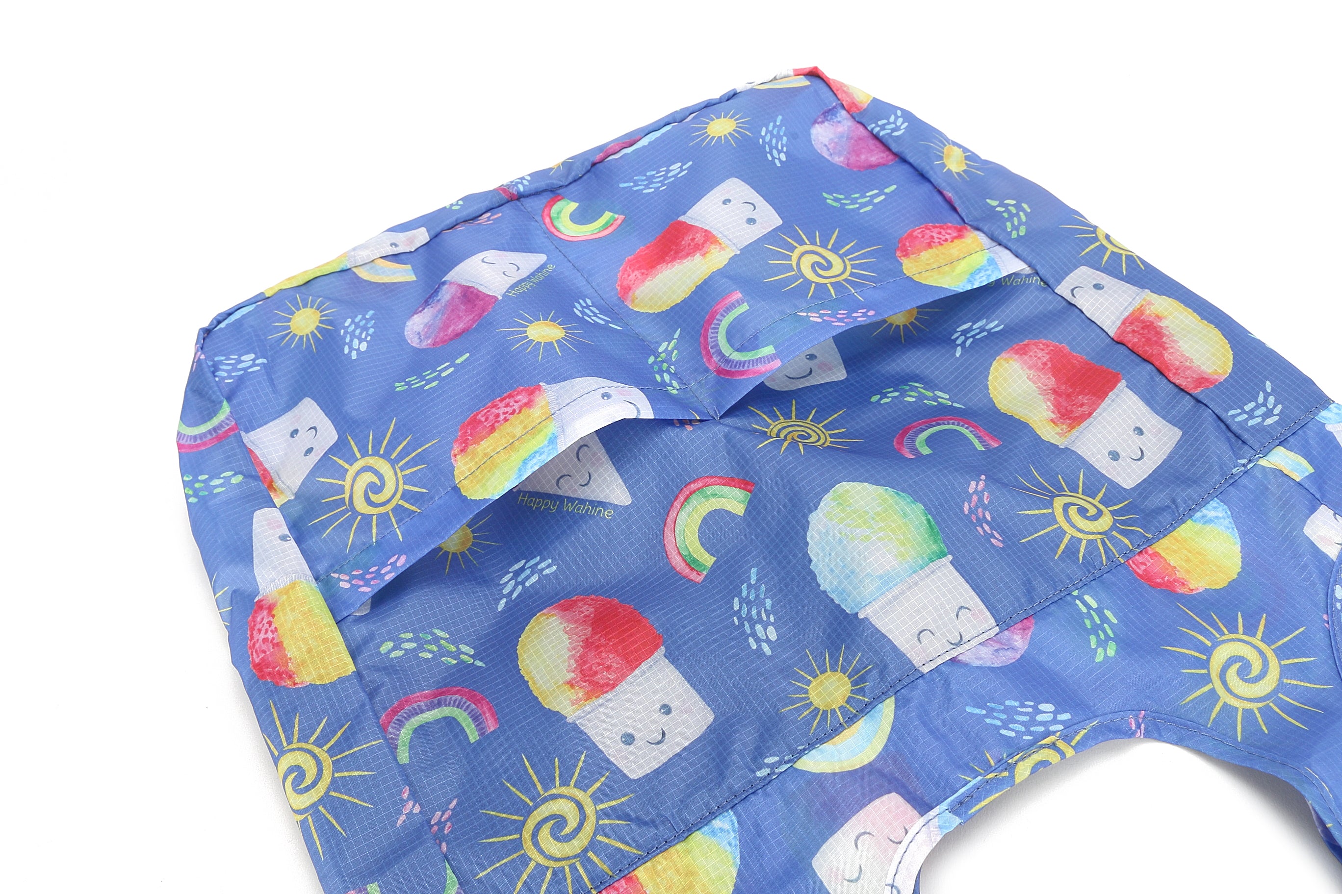 Foldable Tote Bag for Women - Lightweight & Waterproof - Perfect for Grocery Shopping, Beach, Travel & Work (Shave Ice Blue)