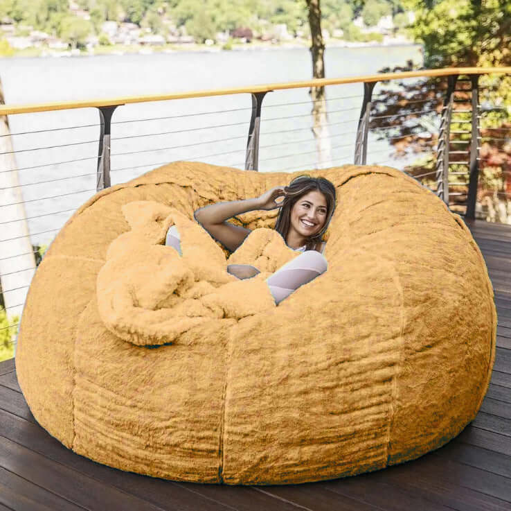 Luxury Faux Fur Couch Cover - Soft & Cozy Sofa Protector for Living Room, Perfect for Winter Home Decor & Pet-Friendly Furniture Protection