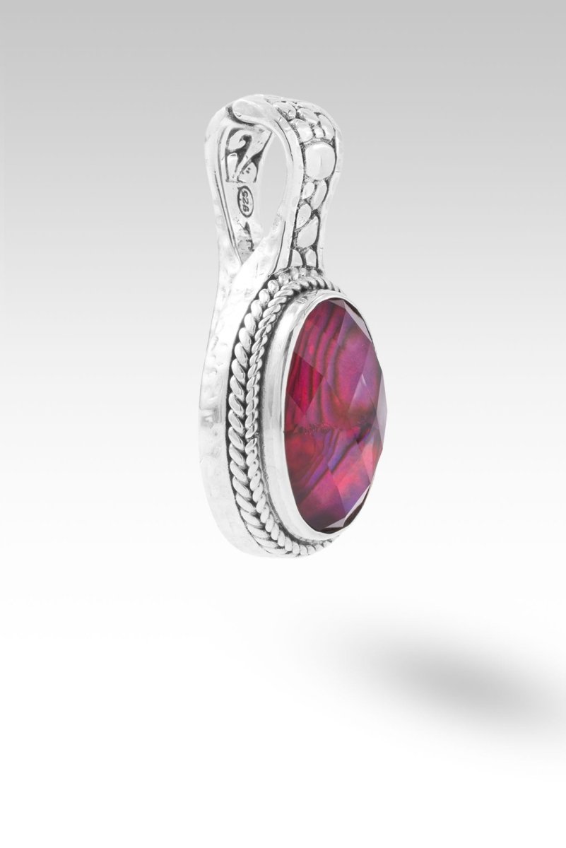 Journey to Wholeness Pendant™ - Pink Purple Abalone Shell Necklace for Women | Spiritual Healing Jewelry, Unique Gift for Meditation & Yoga