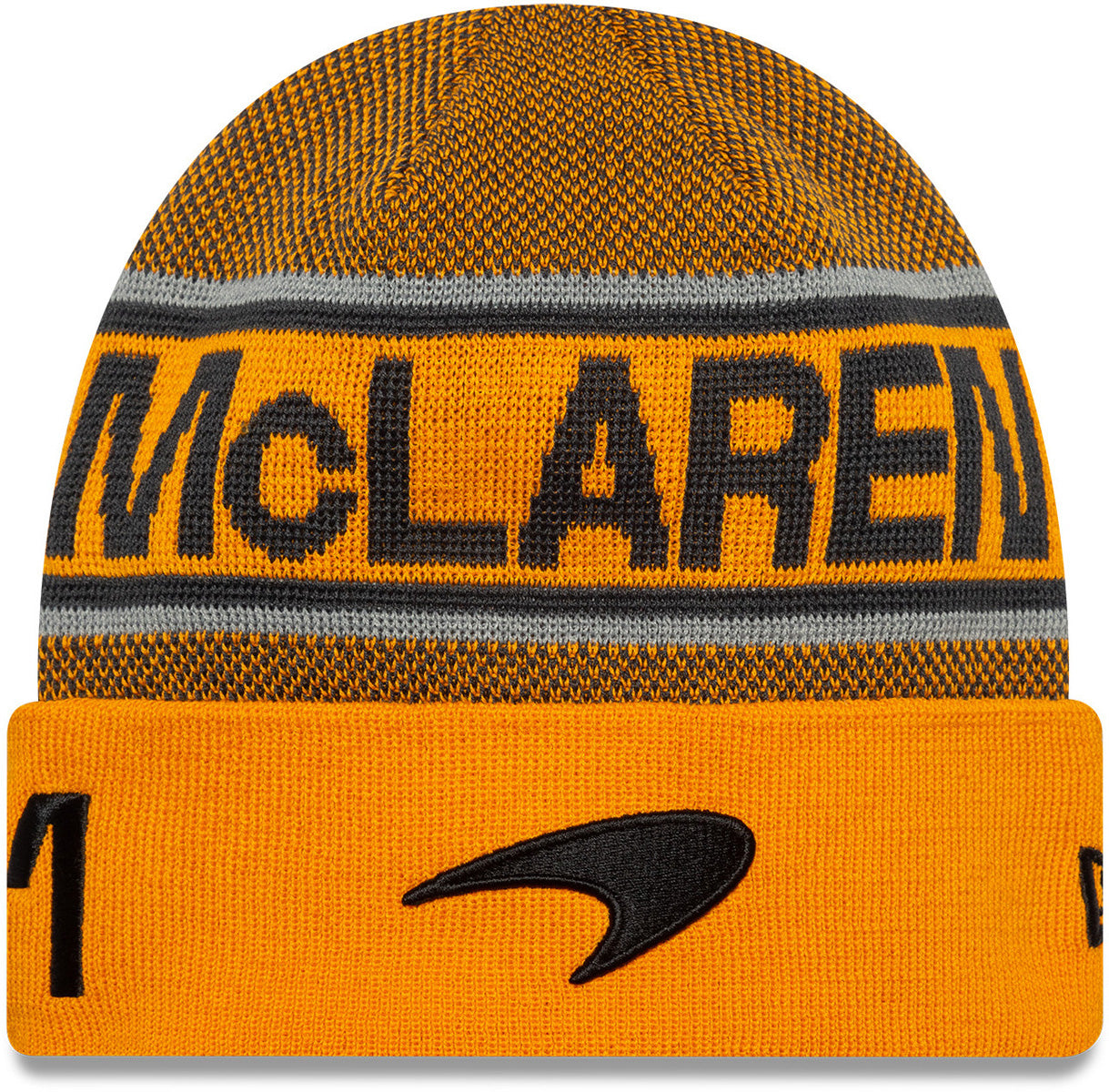 McLaren Racing New Era Oscar Piastri Cuff Knit Beanie - Official F1 Team Winter Hat for Men & Women - Perfect for Cold Weather & Motorsport Fans