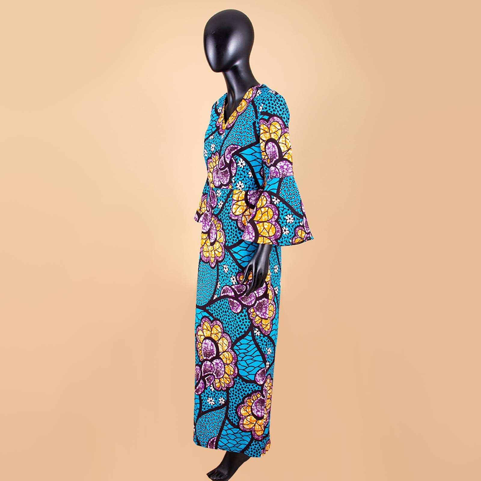 African Dresses for Women - Ankara Print High Waist Bodycon Maxi Dress - Dashiki Party & Wedding Attire - Perfect for Cultural Events, Festivals & Special Occasions