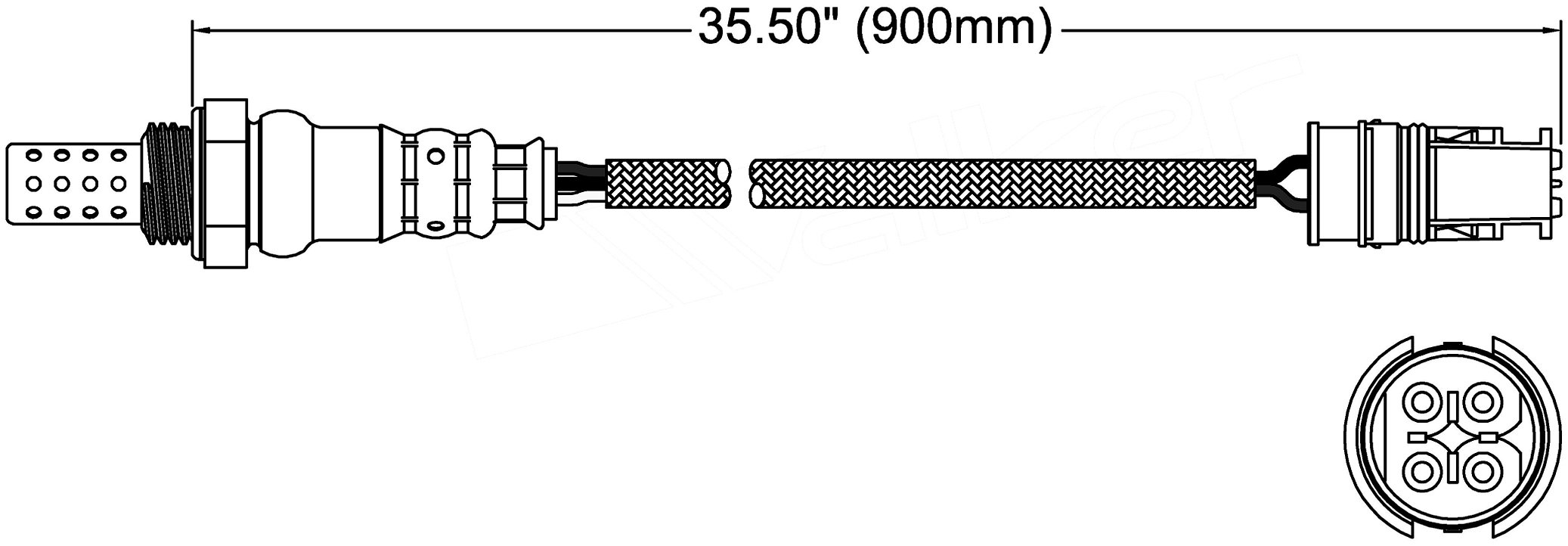 ACDelco Gold 213-3041 Heated Oxygen Sensor - Compatible with GM Vehicles - Improves Fuel Efficiency & Emissions - Perfect for Engine Performance Upgrades & Emissions Testing