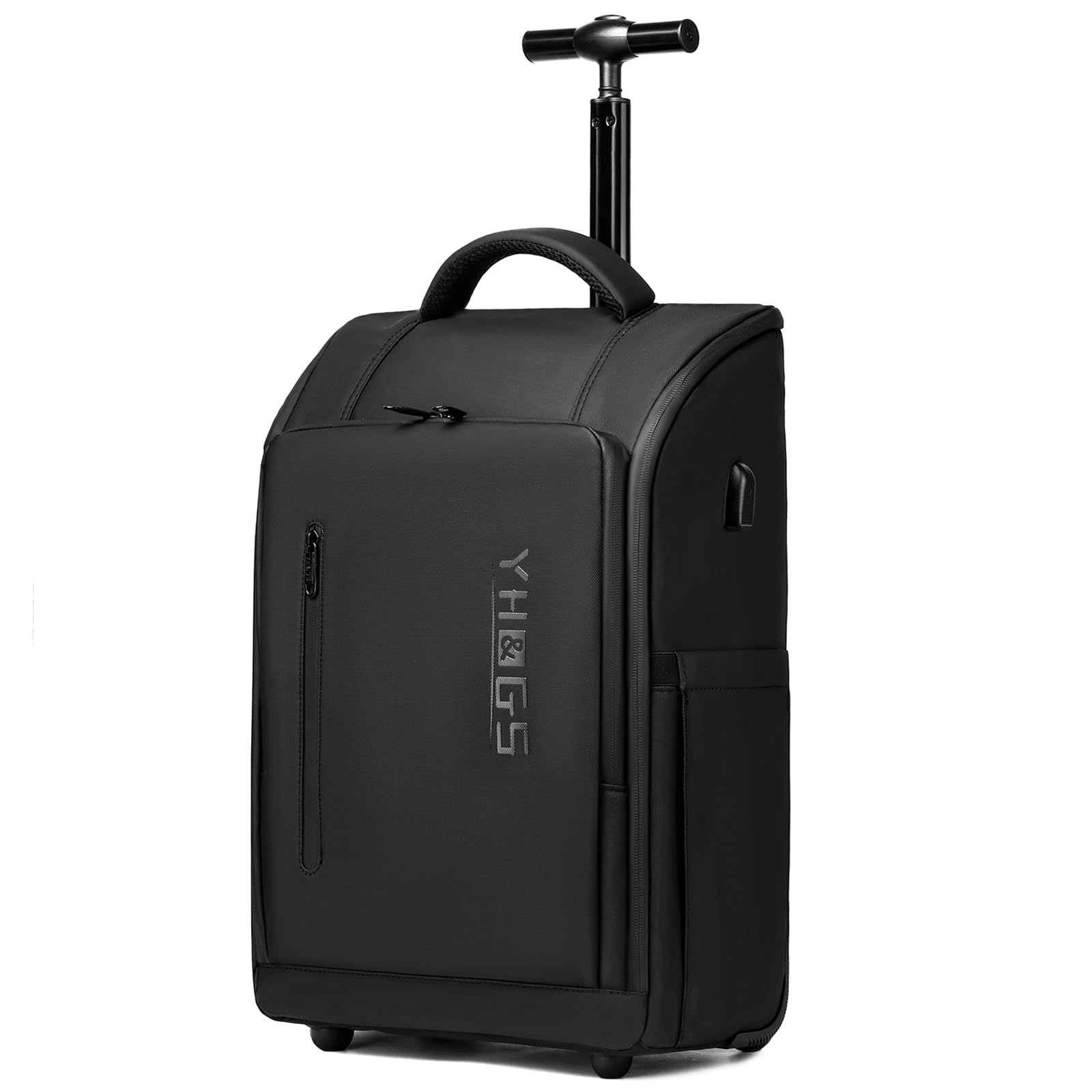 **Waterproof Rolling Backpack with Wheels for Business & College - 15.6/17 Inch Laptop Compartment, Durable Carry-On Wheeled Backpack for Commuters & Adults - Perfect for Travel, Work & School**