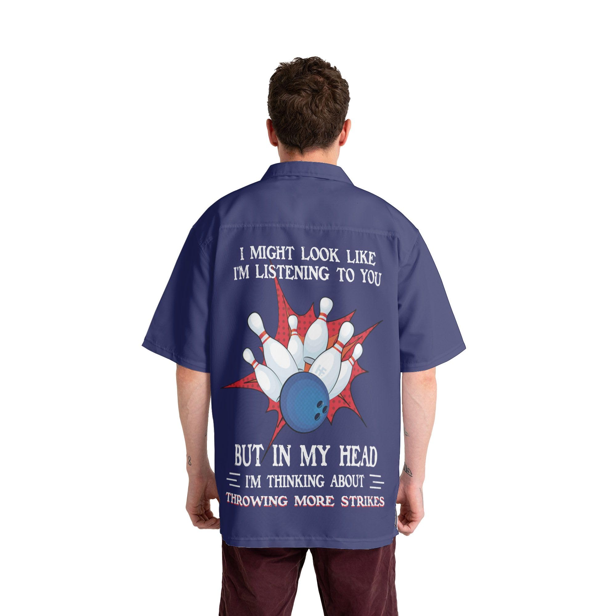 Custom Personalized Bowling Shirts with Names for Men & Women - Retro Hawaiian Style Team Bowling Shirts - Perfect for Bowling Leagues, Tournaments, and Themed Parties