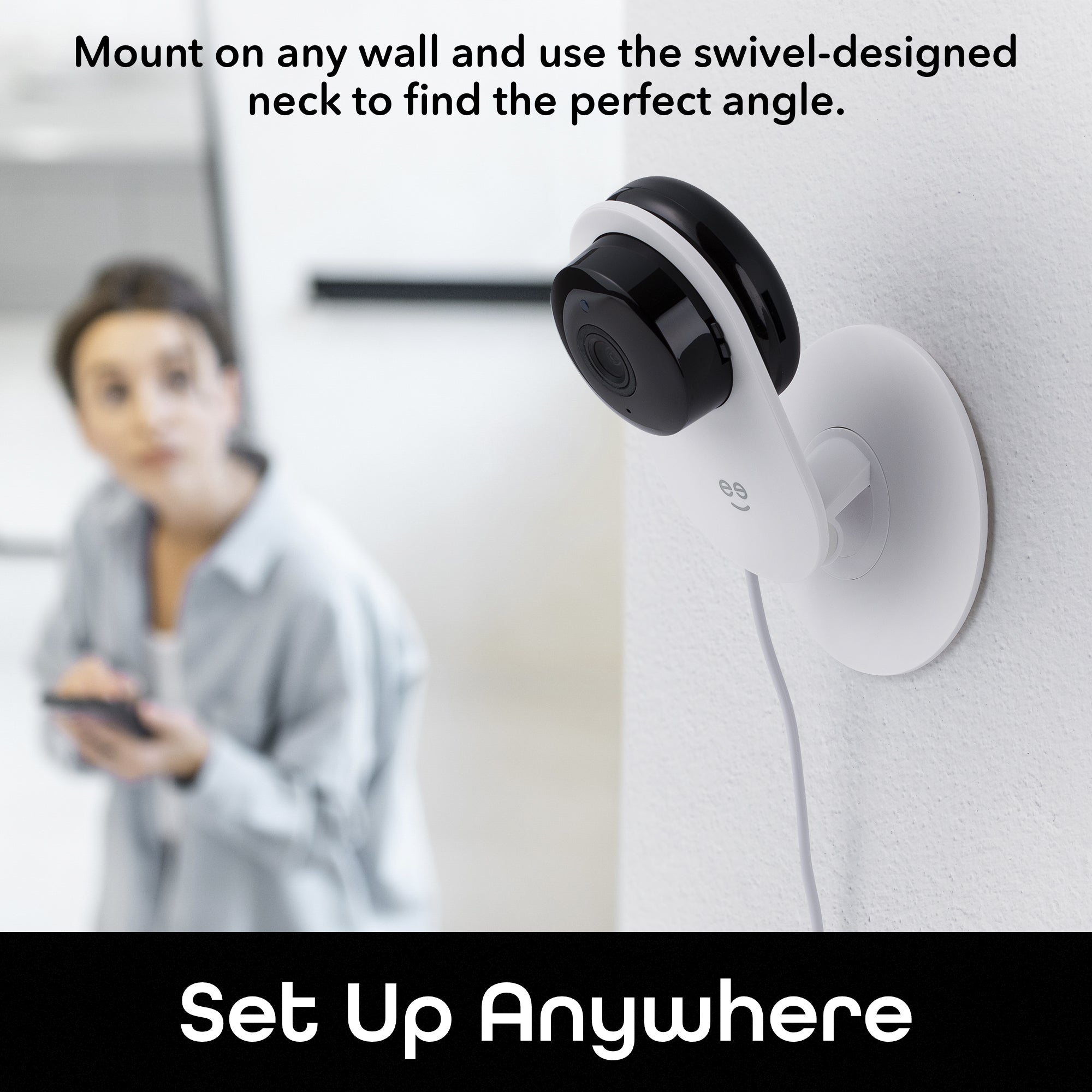 Geeni Glimpse 1080p HD Smart Security Camera - Indoor/Outdoor WiFi IP Camera with Night Vision & Motion Detection for Home & Office Surveillance